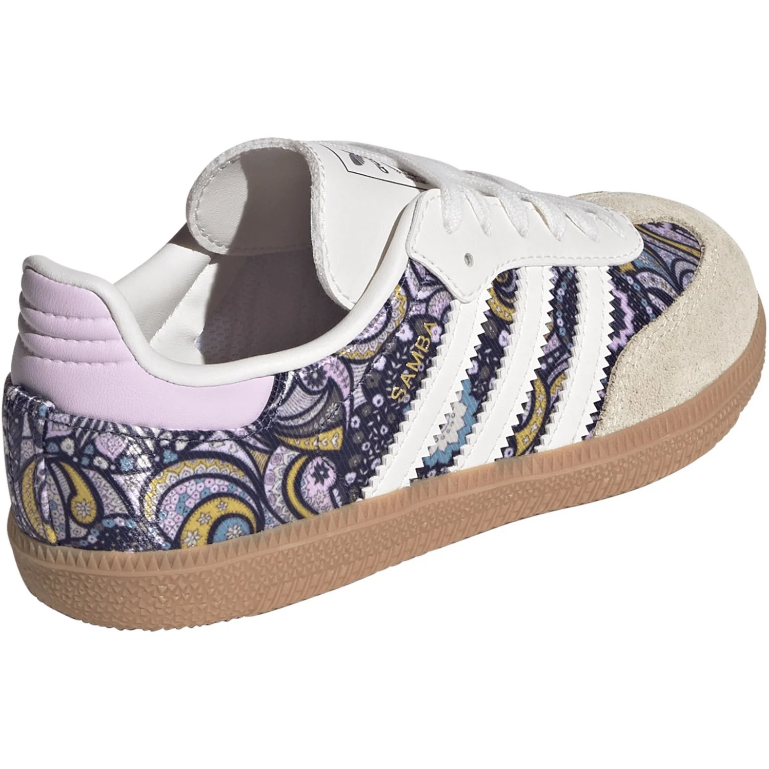 adidas Originals Core White Orchid Fusion Gum 2 Samba Og C Sneakers - Image 9