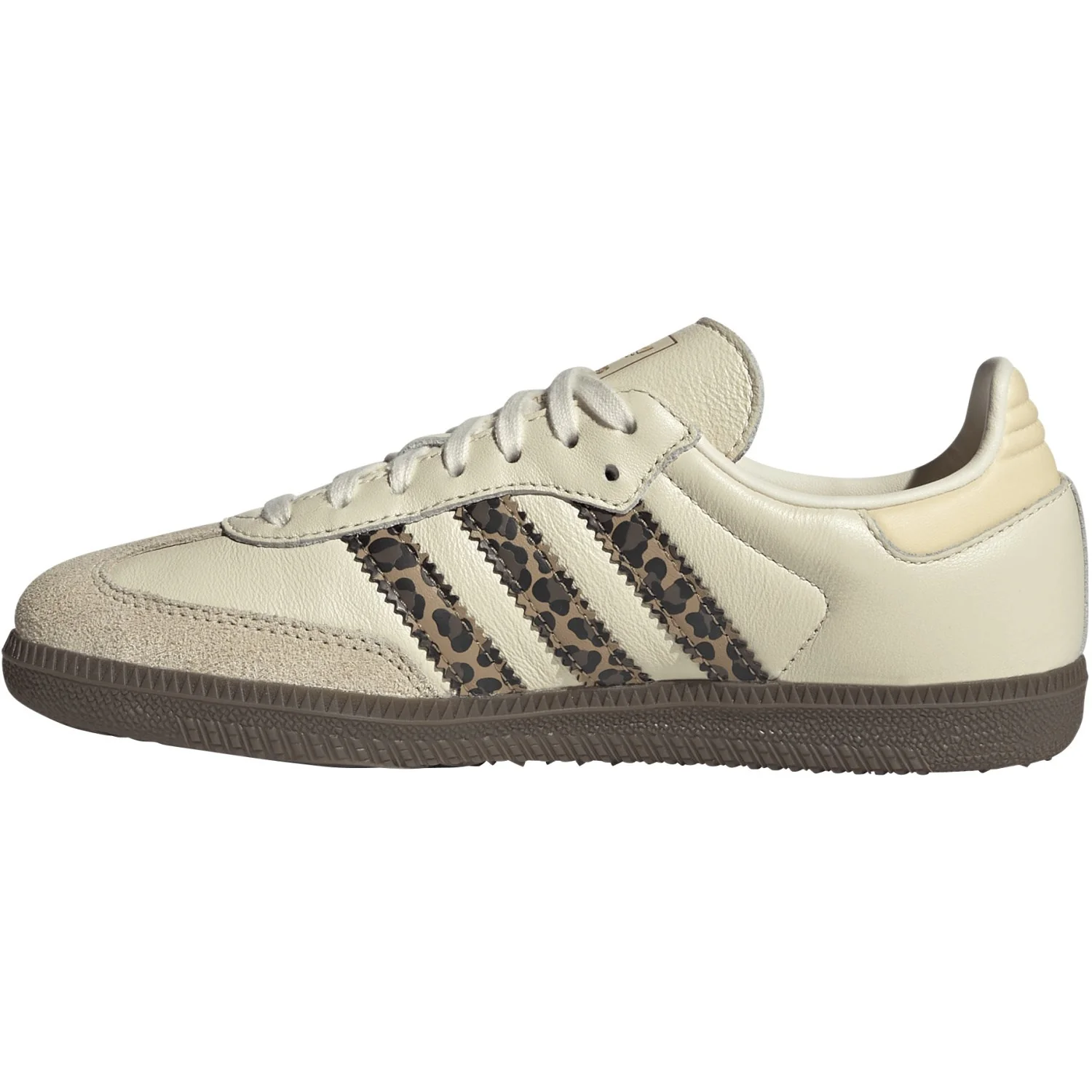 adidas Originals Cream White/Core Black/Sand Strata Samba Og J Sneakers - Image 7