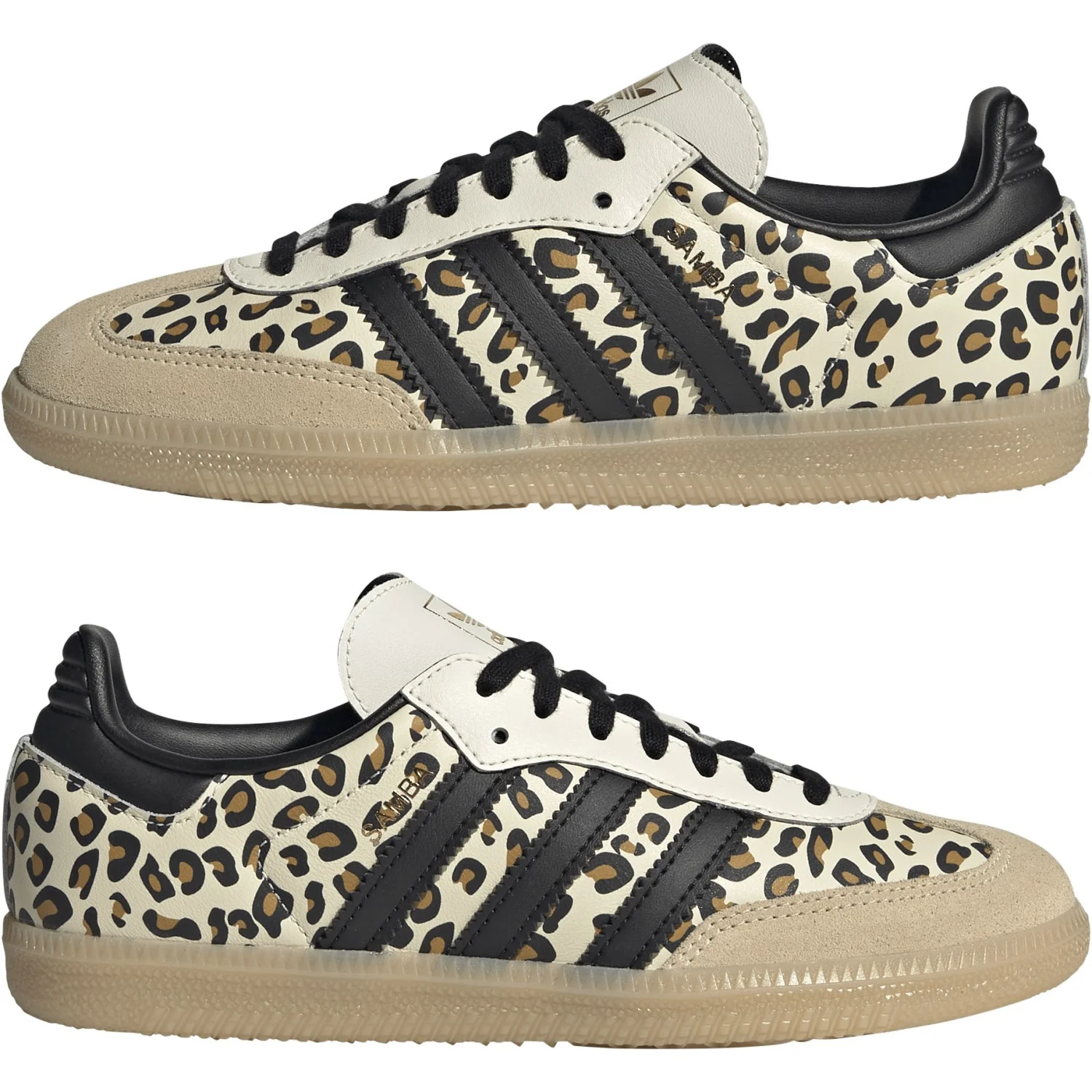 adidas Originals Cream White/Sand Strata/Gum 3 Samba Og J Sneakers - Image 5