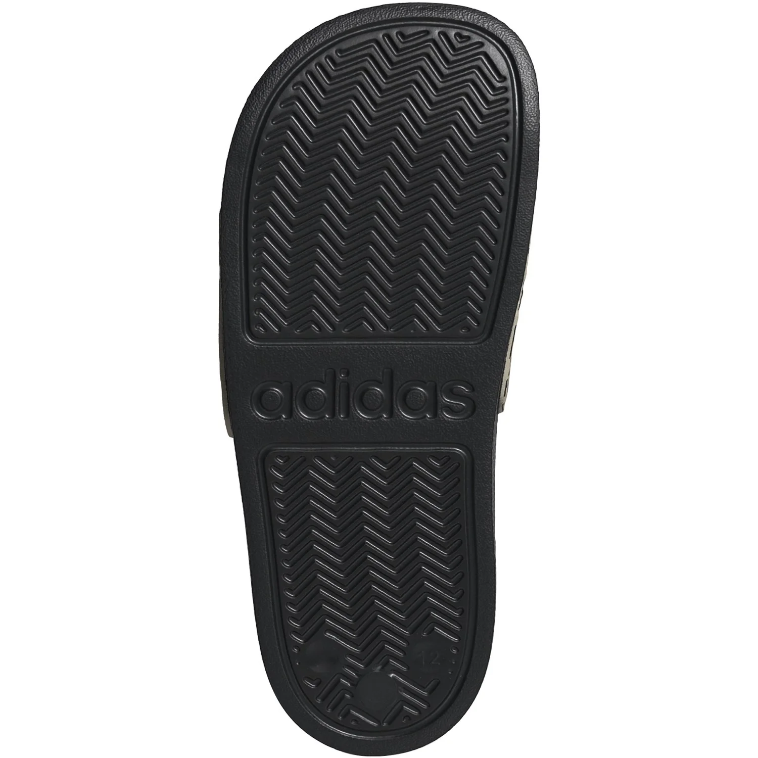 adidas Originals Crystal Linen/Core White/Core Black Adilette Shower Logo K Sandal - Image 10