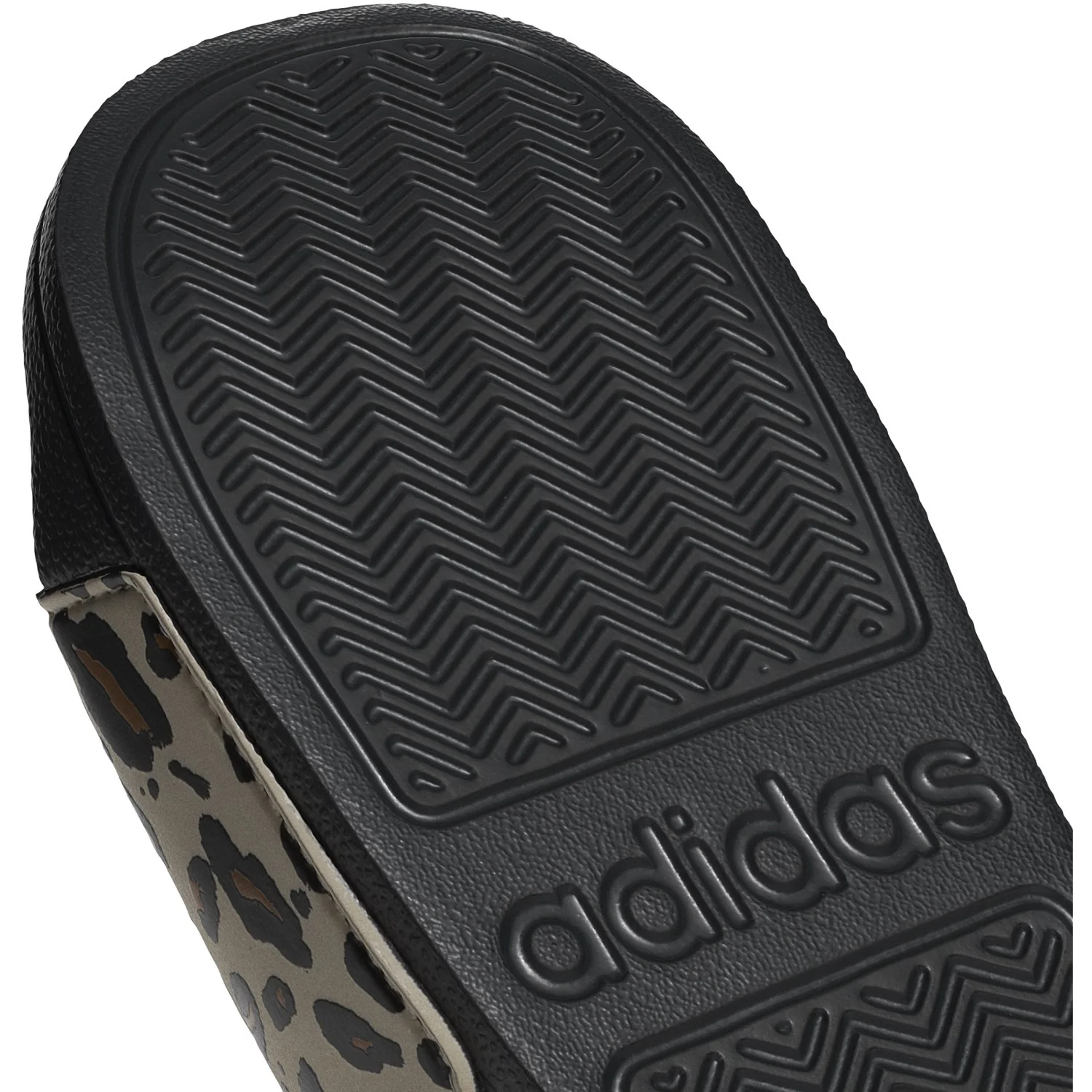 adidas Originals Crystal Linen/Core White/Core Black Adilette Shower Logo K Sandal - Image 4