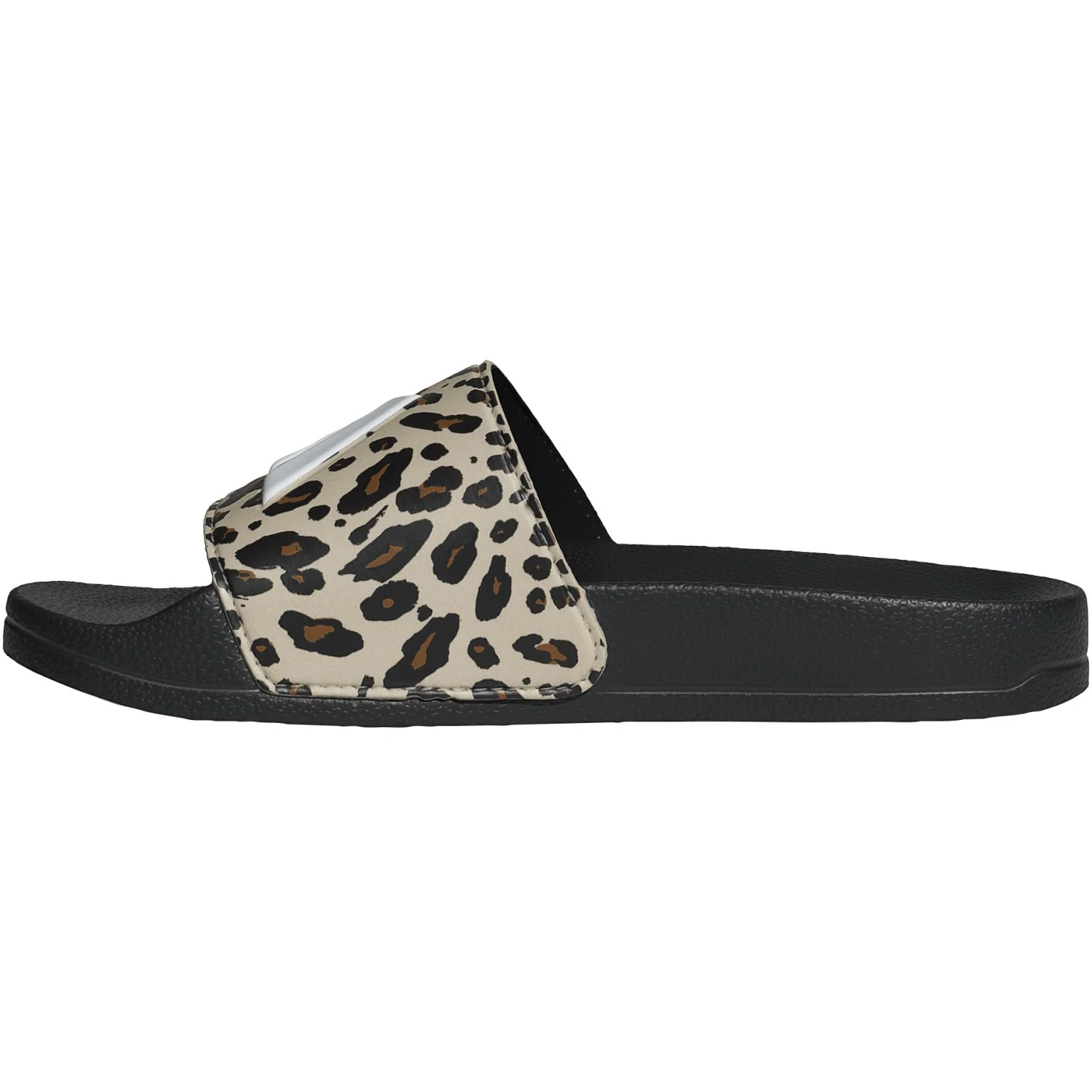 adidas Originals Crystal Linen/Core White/Core Black Adilette Shower Logo K Sandal - Image 7