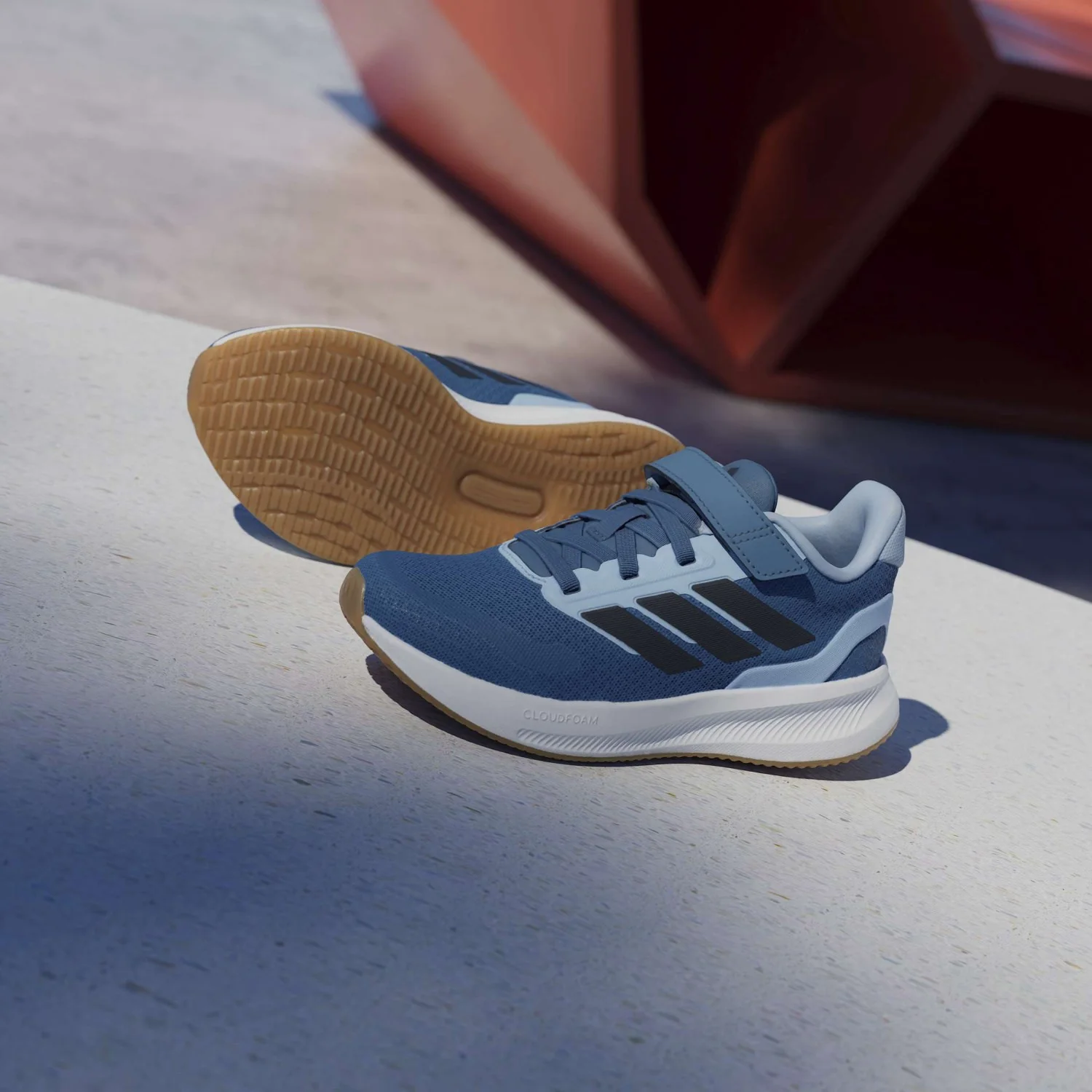 adidas Originals Dusky Ink/Legend Ink/Glow Blue Runfalcon 5 El C Sneakers - Image 4