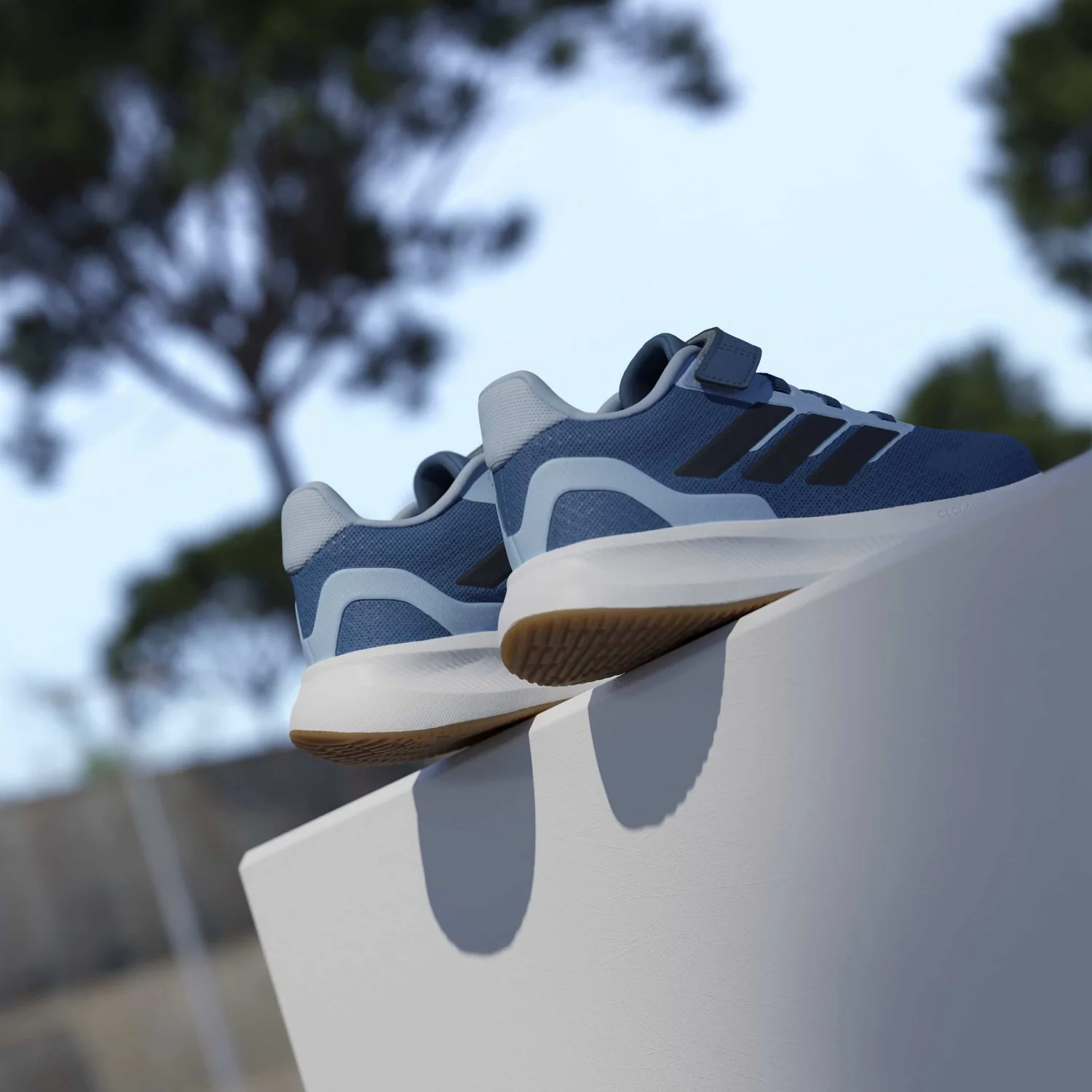 adidas Originals Dusky Ink/Legend Ink/Glow Blue Runfalcon 5 El C Sneakers - Image 6