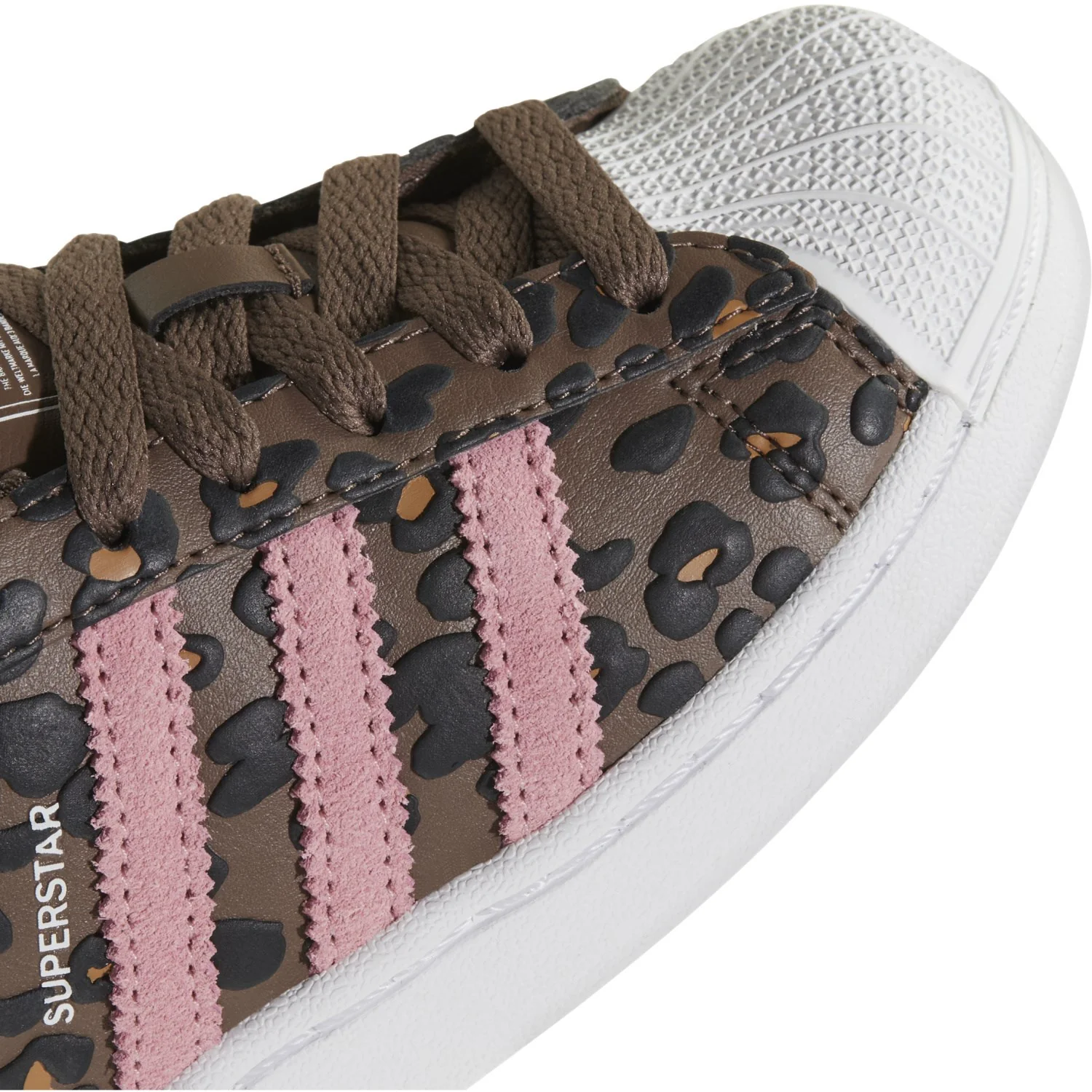 adidas Originals Earth Strata Glow Pink Core Black Superstar Ii C Sneakers - Image 3