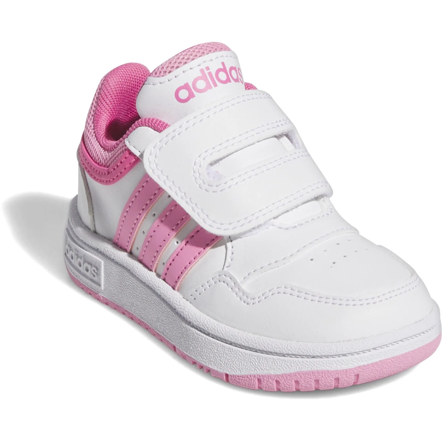 adidas Originals Ftwr White/Bliss Pink/Pulse Magenta Hoops 3.0 Cf I Sneakers - Image 2