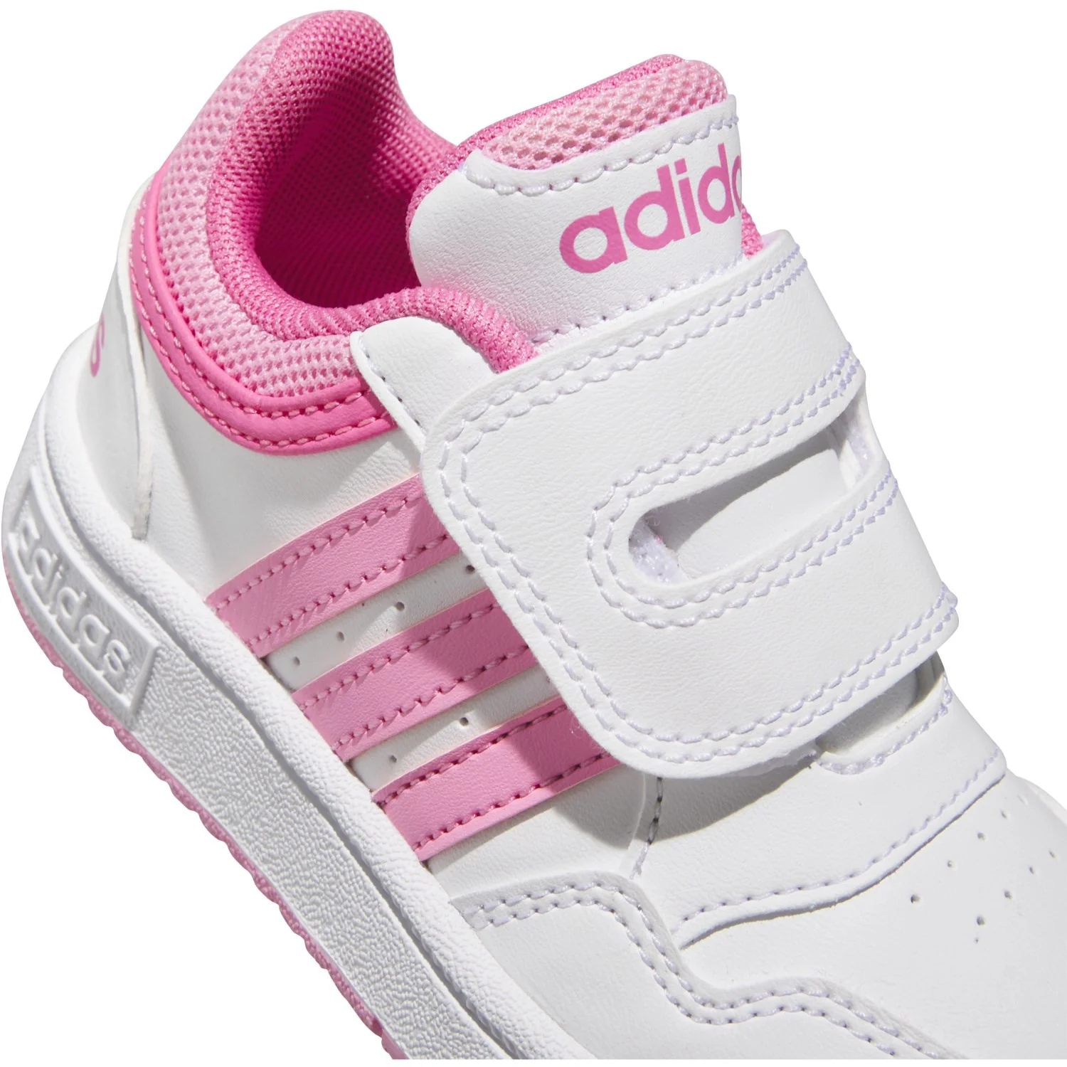 adidas Originals Ftwr White/Bliss Pink/Pulse Magenta Hoops 3.0 Cf I Sneakers - Image 3