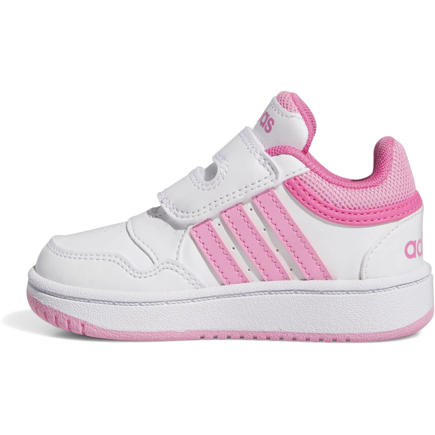 adidas Originals Ftwr White/Bliss Pink/Pulse Magenta Hoops 3.0 Cf I Sneakers - Image 5