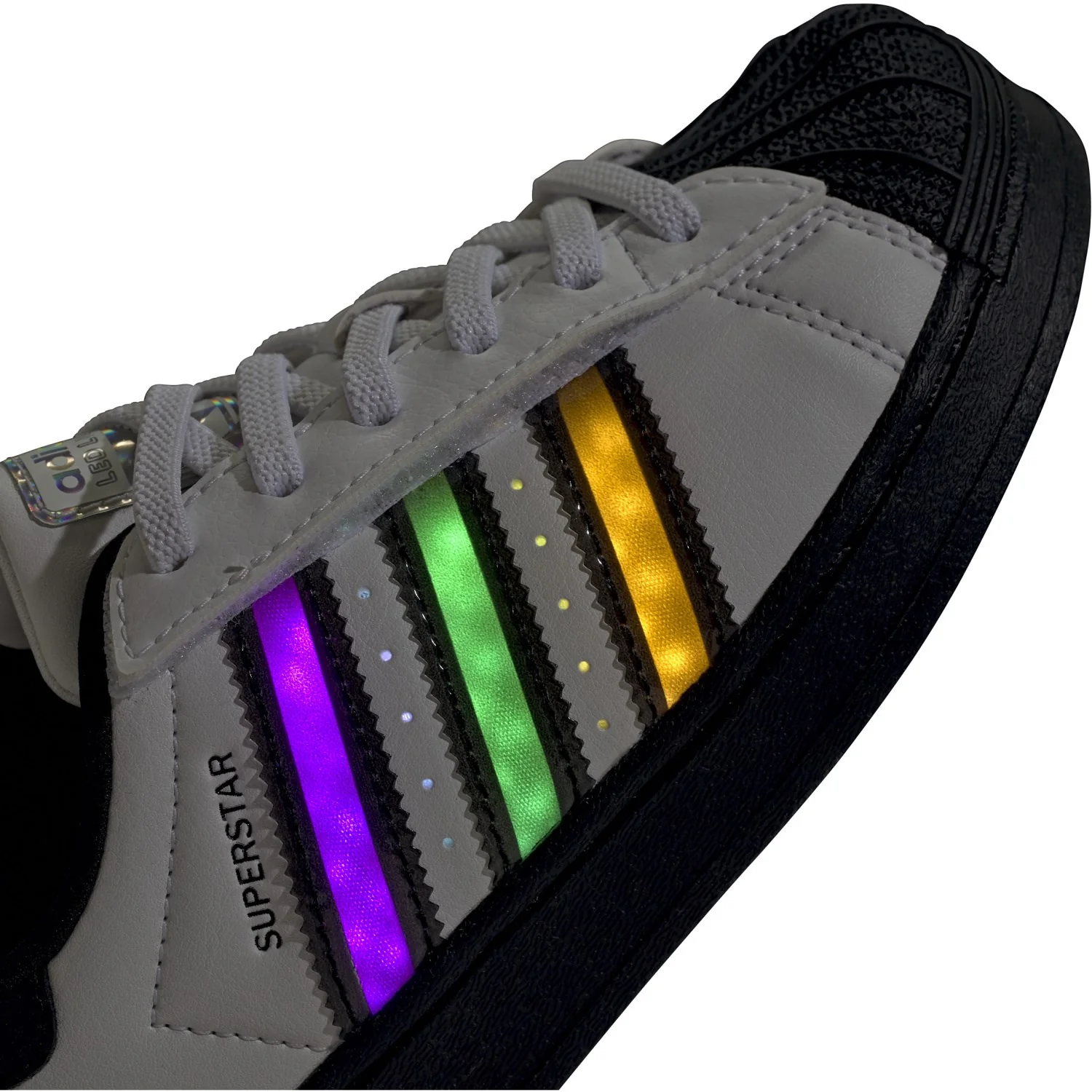 adidas Originals Ftwr White/Core Black/Ftwr White Superstar Led Lights Cf El C Sneakers - Image 6