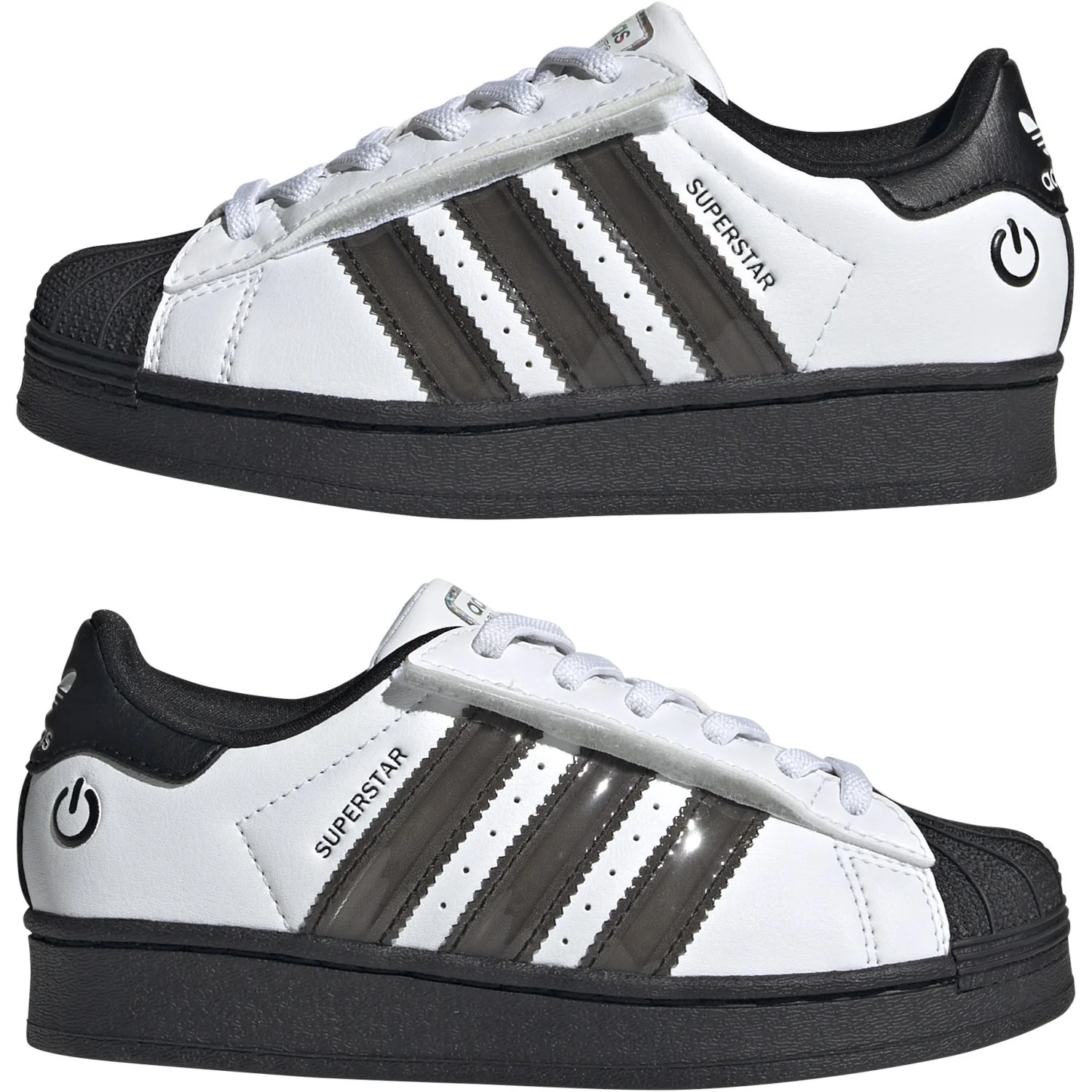 adidas Originals Ftwr White/Core Black/Ftwr White Superstar Led Lights Cf El C Sneakers - Image 7
