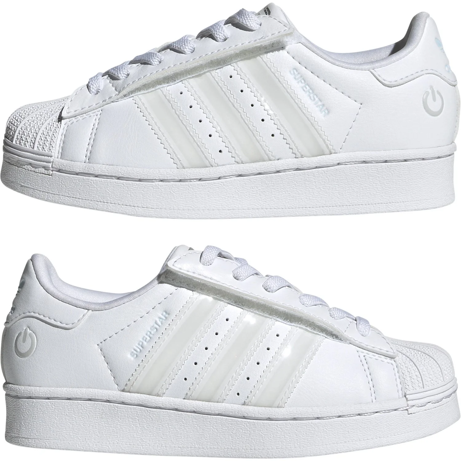 adidas Originals Ftwr White/Ftwr White/Ftwr White Superstar Led Lights Cf El C Sneakers - Image 8