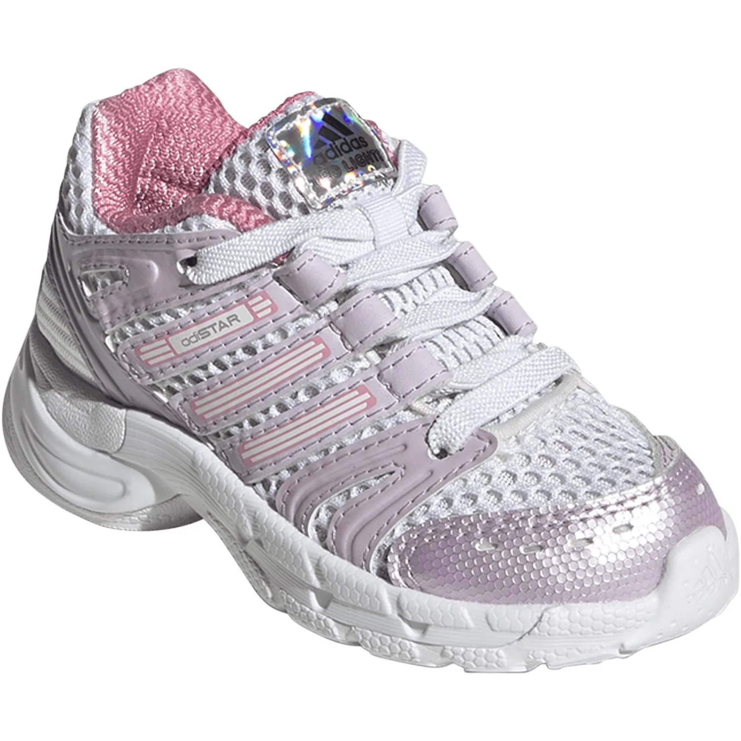 adidas Originals Ftwr White Ice Lavender Bliss Pink Adistar Control 5 Led El I Sneakers - Image 2