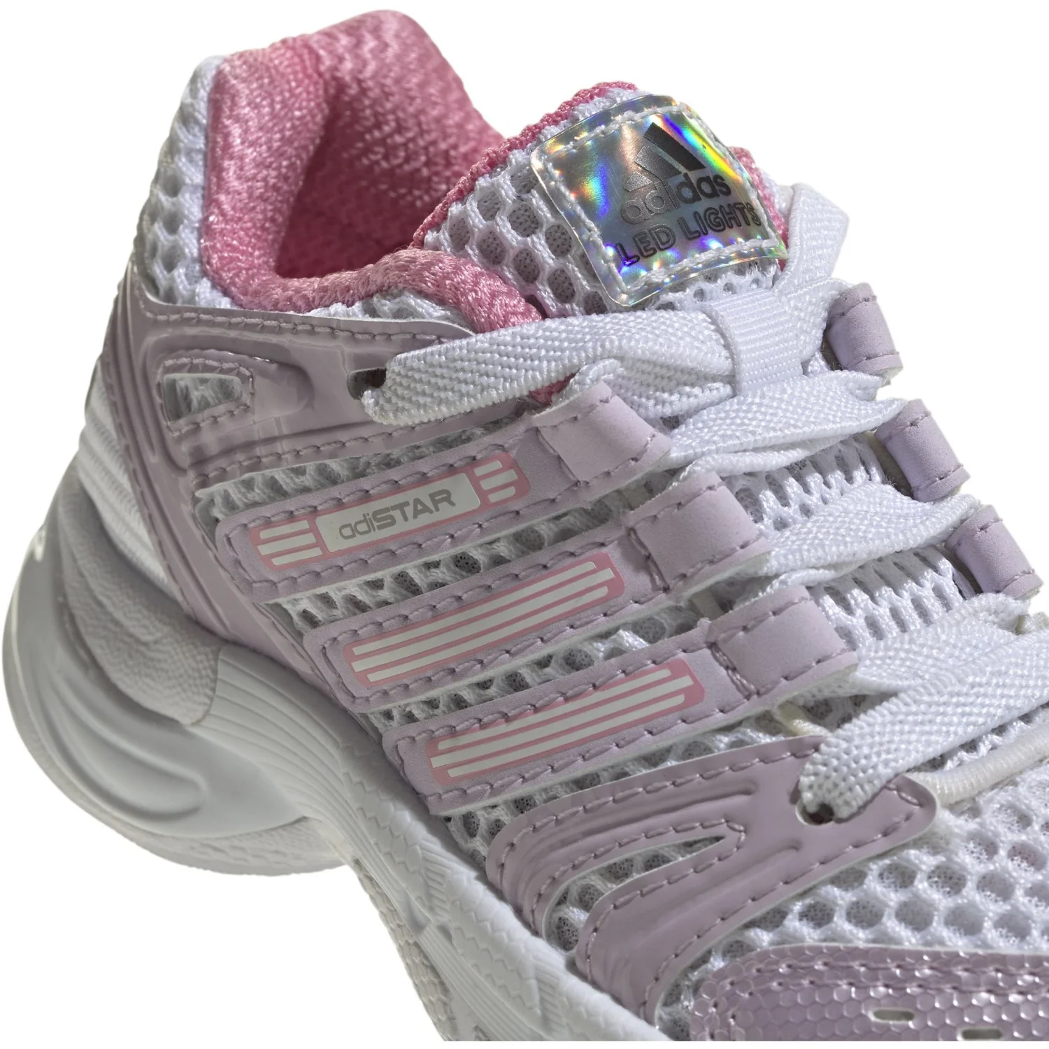 adidas Originals Ftwr White Ice Lavender Bliss Pink Adistar Control 5 Led El I Sneakers - Image 4