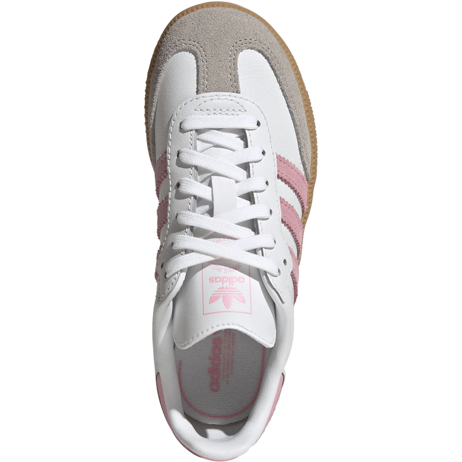 adidas Originals Ftwr White/Light Pink/Gum 3 Samba Og C Sneakers - Image 9