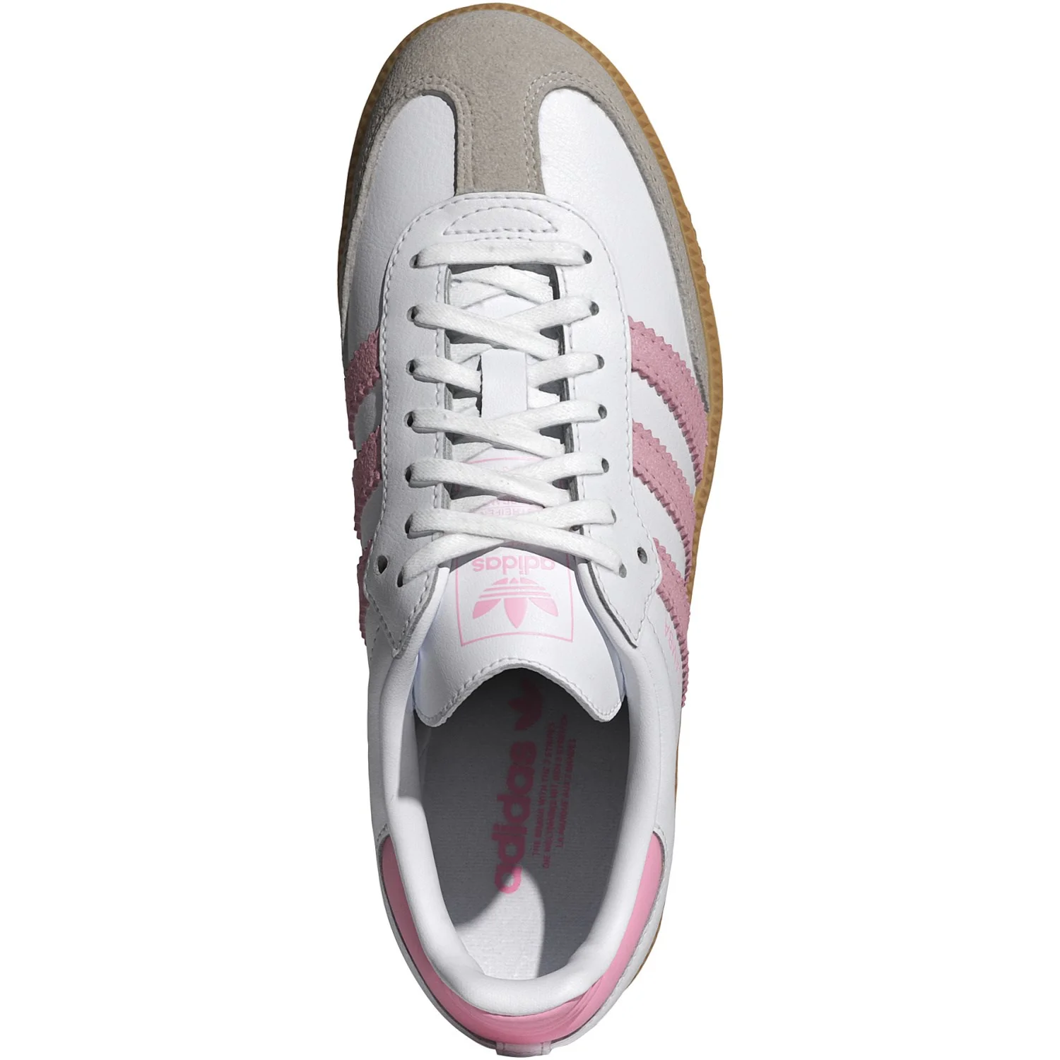 adidas Originals Ftwr White/Light Pink/Gum 3 Samba Og J Sneakers - Image 9