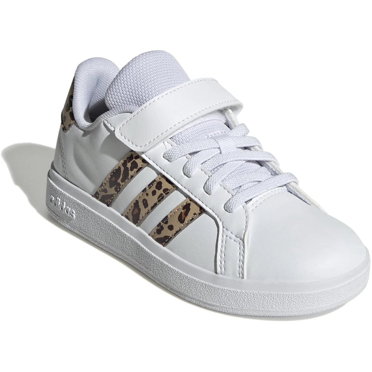 adidas Originals Ftwr White/Magic Beige/Matte Gold Grand Court 2.0 El C Sneakers - Image 10