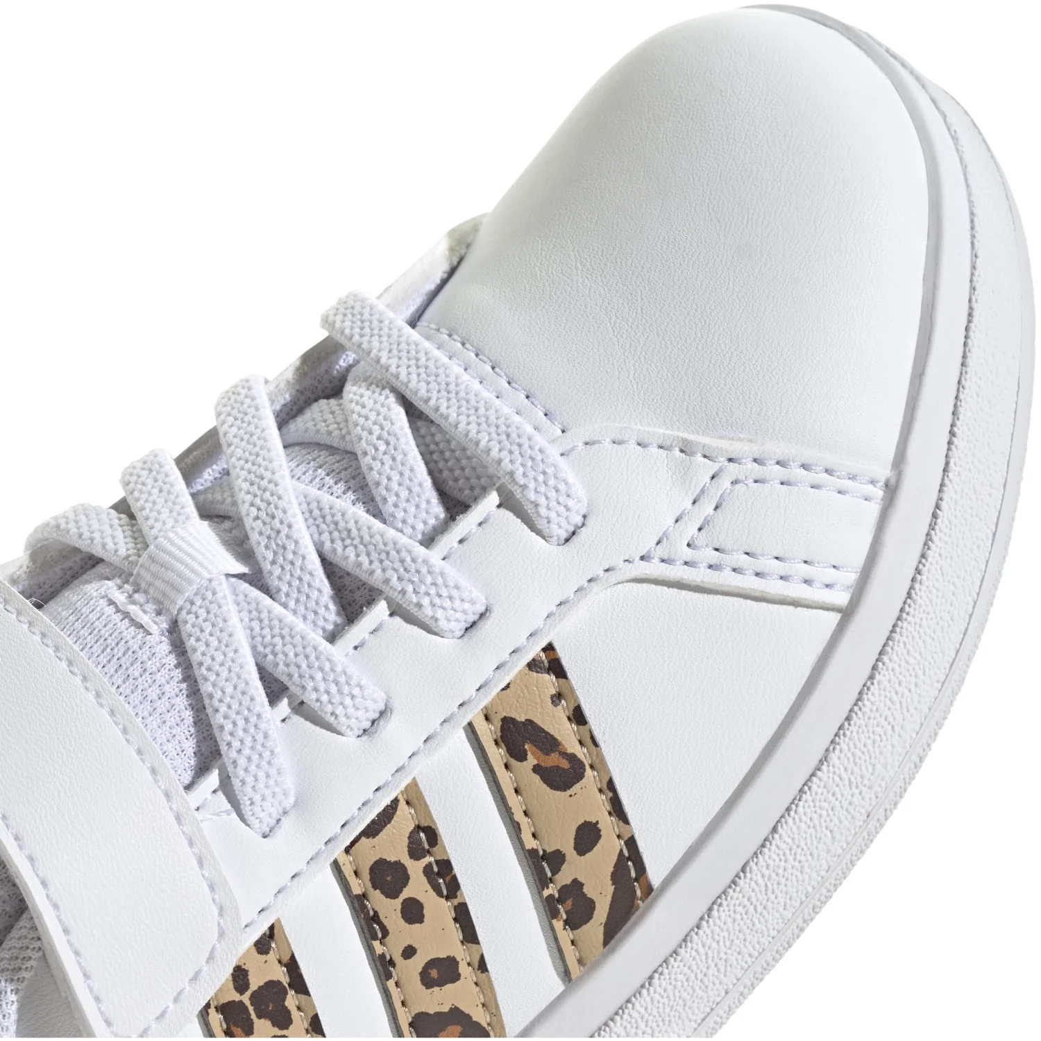 adidas Originals Ftwr White/Magic Beige/Matte Gold Grand Court 2.0 El C Sneakers - Image 11