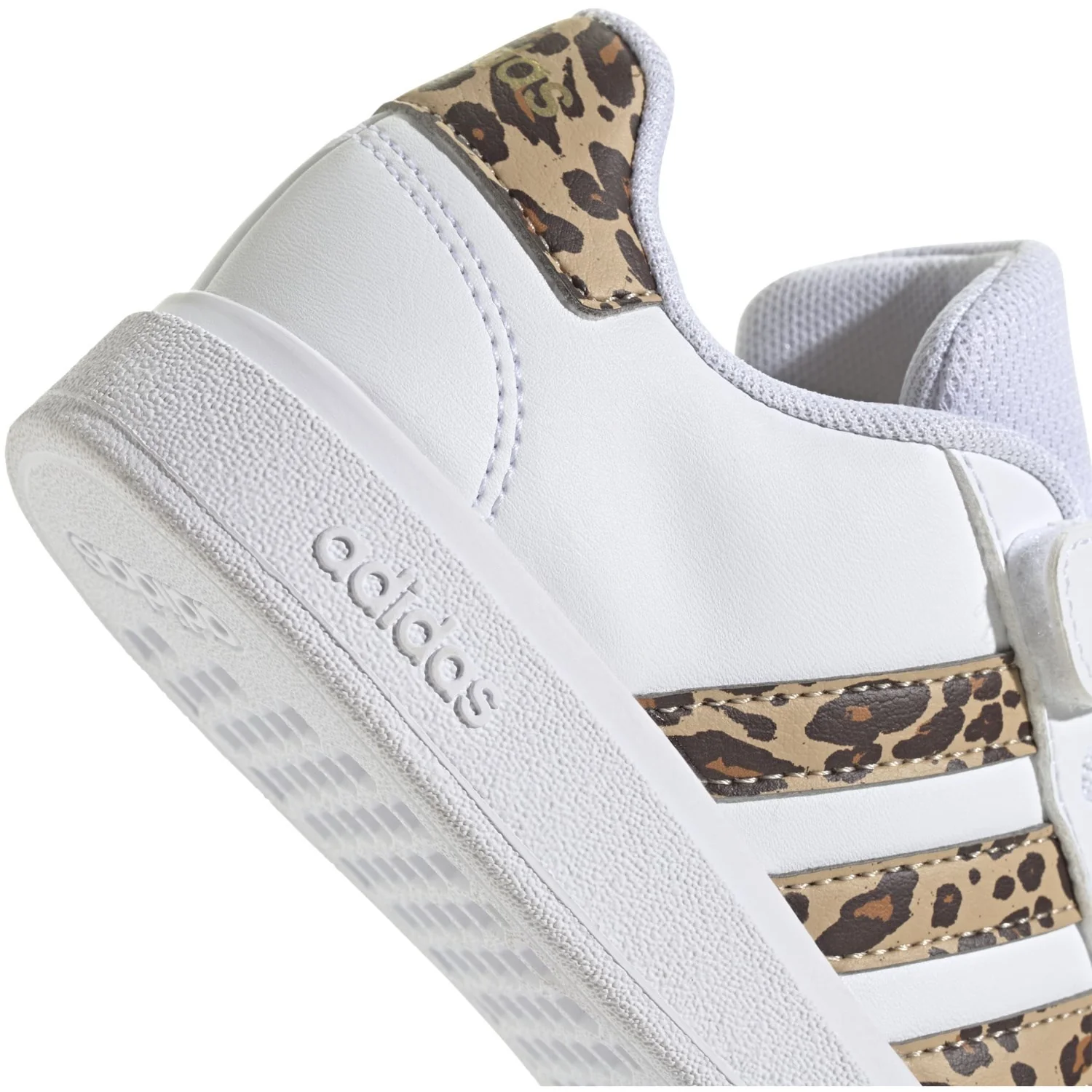 adidas Originals Ftwr White/Magic Beige/Matte Gold Grand Court 2.0 El C Sneakers - Image 12
