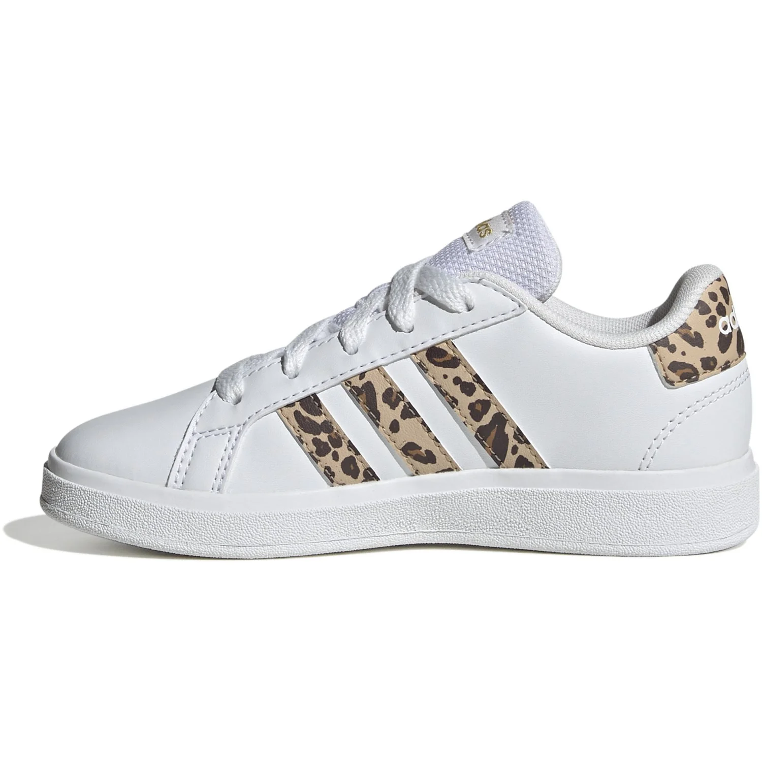 adidas Originals Ftwr White/Magic Beige/Matte Gold Grand Court 2.0 K Sneakers - Image 6