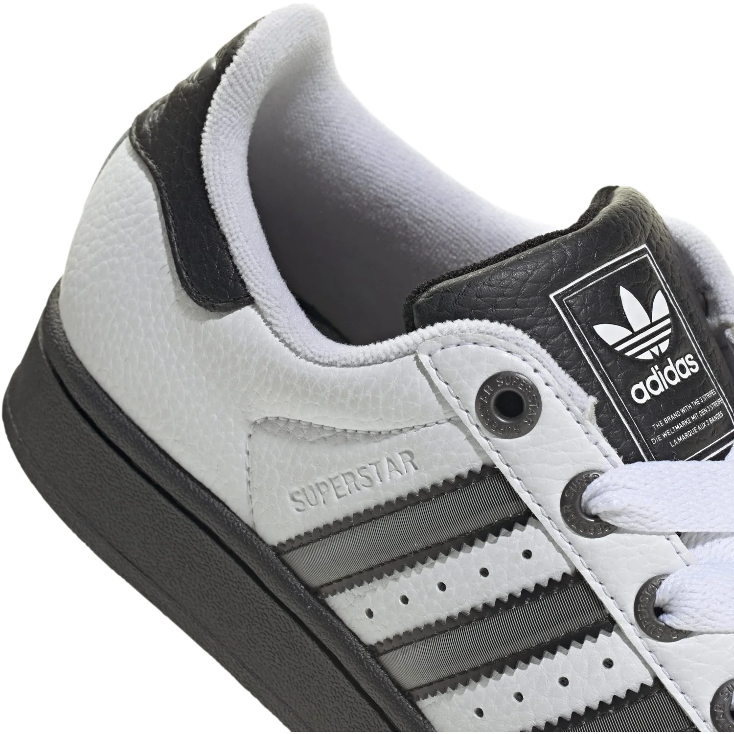 adidas Originals Ftwr White/Matte Silver/Core Black Superstar Ii J Sneakers - Image 4
