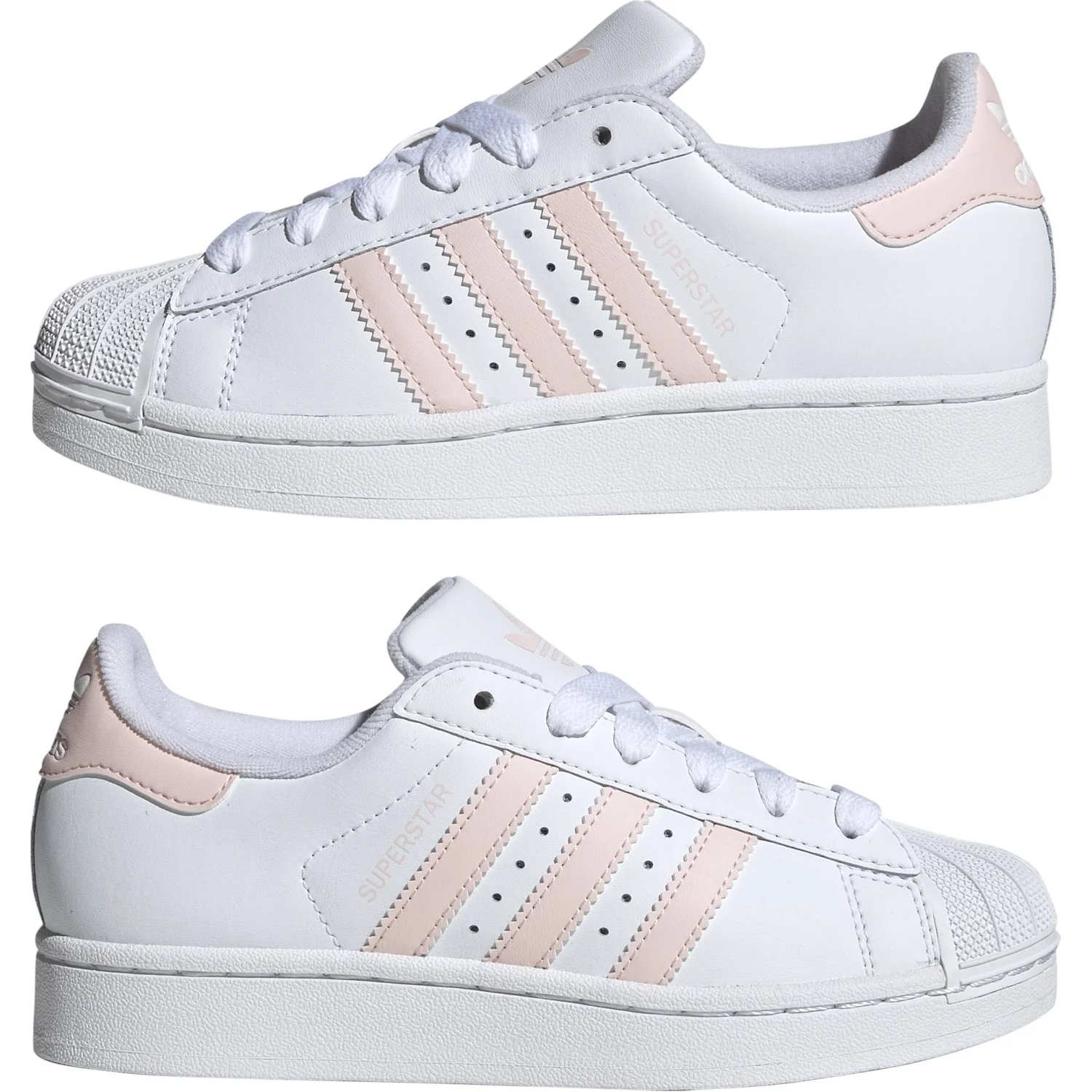 adidas Originals Ftwr White/Sandy Pink/Ftwr White Superstar Ii J Sneakers - Image 5