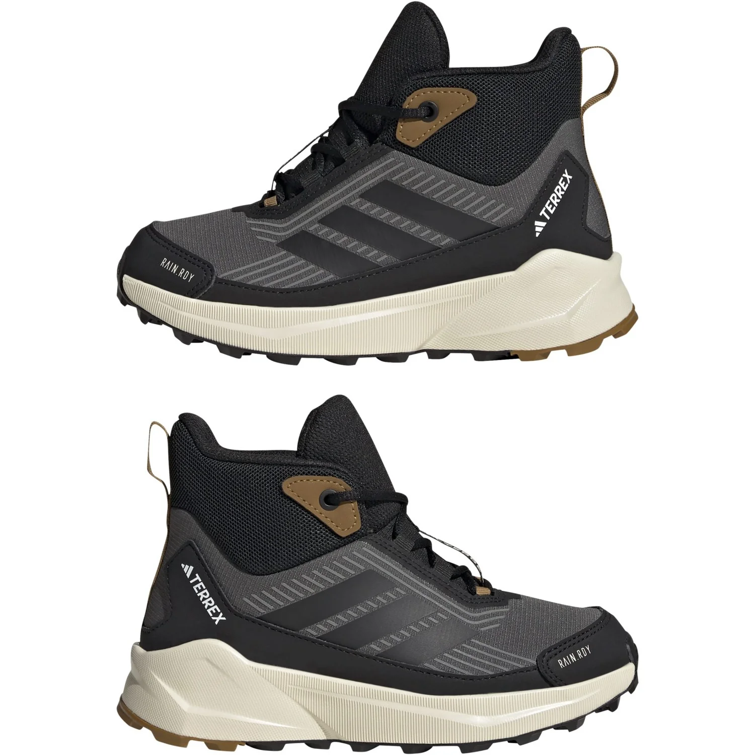 adidas Originals Grey Six/Core Black/Bronze Strata Terrex Trailmaker 2 Mid Cp K Shoe - Image 5