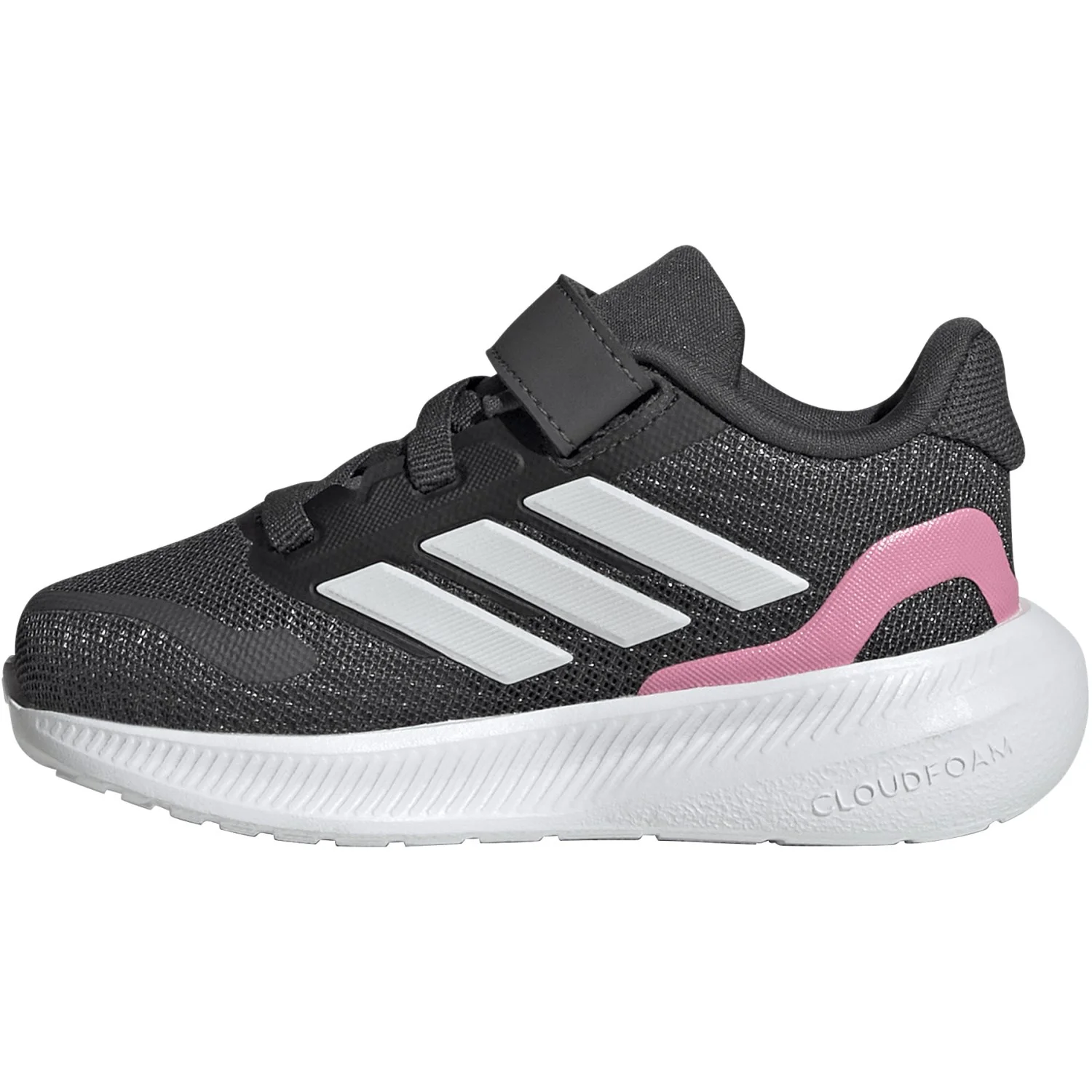 adidas Originals Grey Six/Crystal White/Bliss Pink Runfalcon 5 El I Sneakers - Image 6