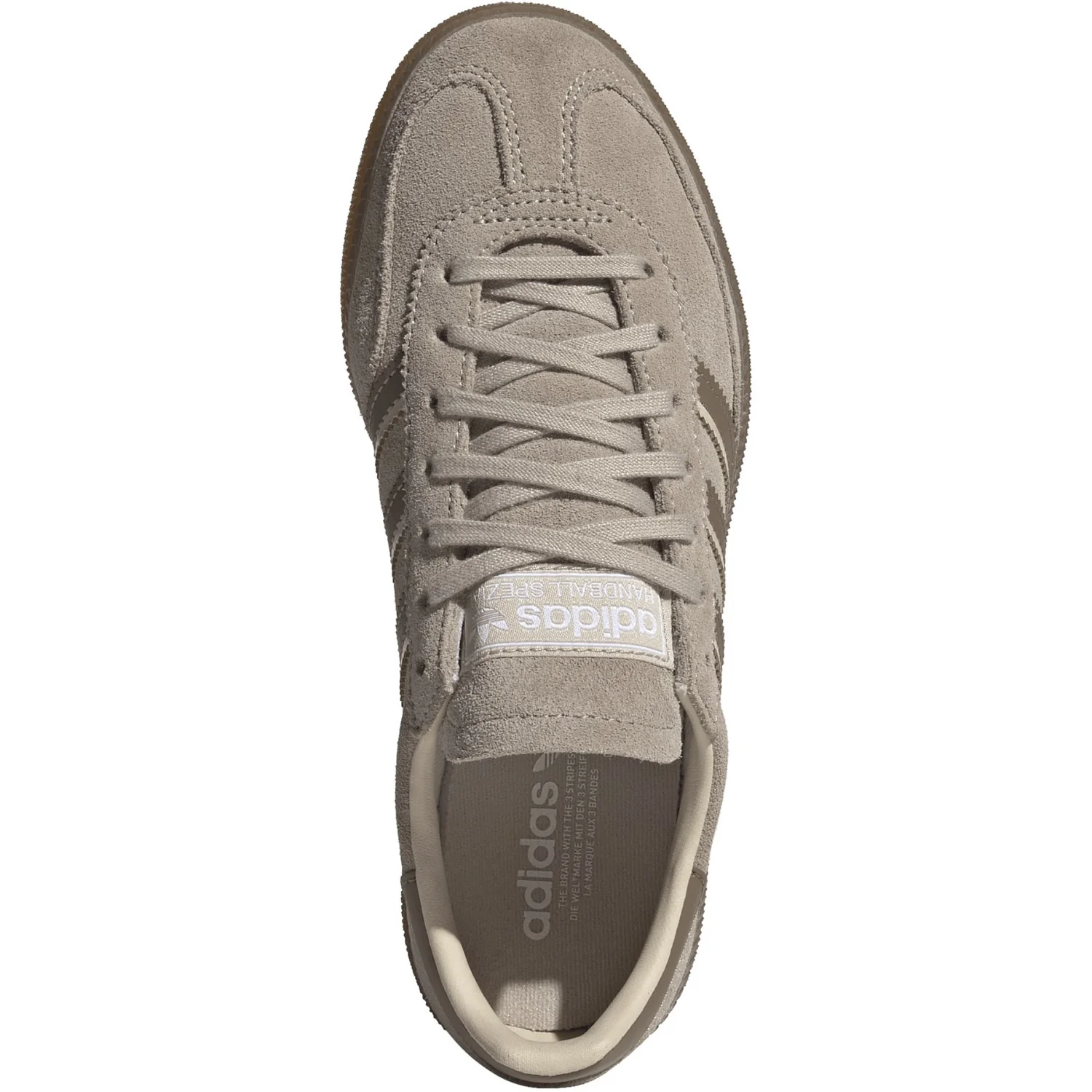 adidas Originals Khaki Three Khaki Six Gum5 Handball Spezial J Sneakers - Image 9