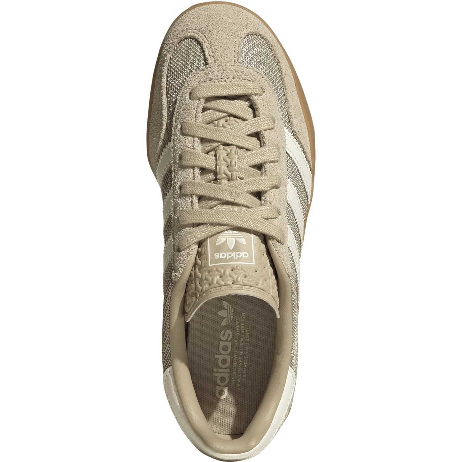adidas Originals Khaki Three Off White Gold Met. Gazelle Indoor J Sneakers - Image 7
