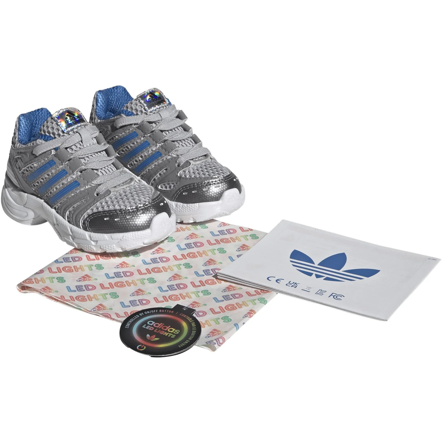 adidas Originals Lgh Solid Grey Grey Three Ftwr White Adistar Control 5 Led El I Sneakers - Image 3