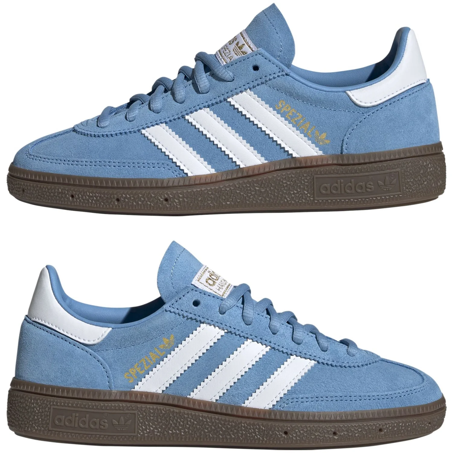 adidas Originals Light Blue/Ftwr White/Gum5 Handball Spezial J Sneakers - Image 5