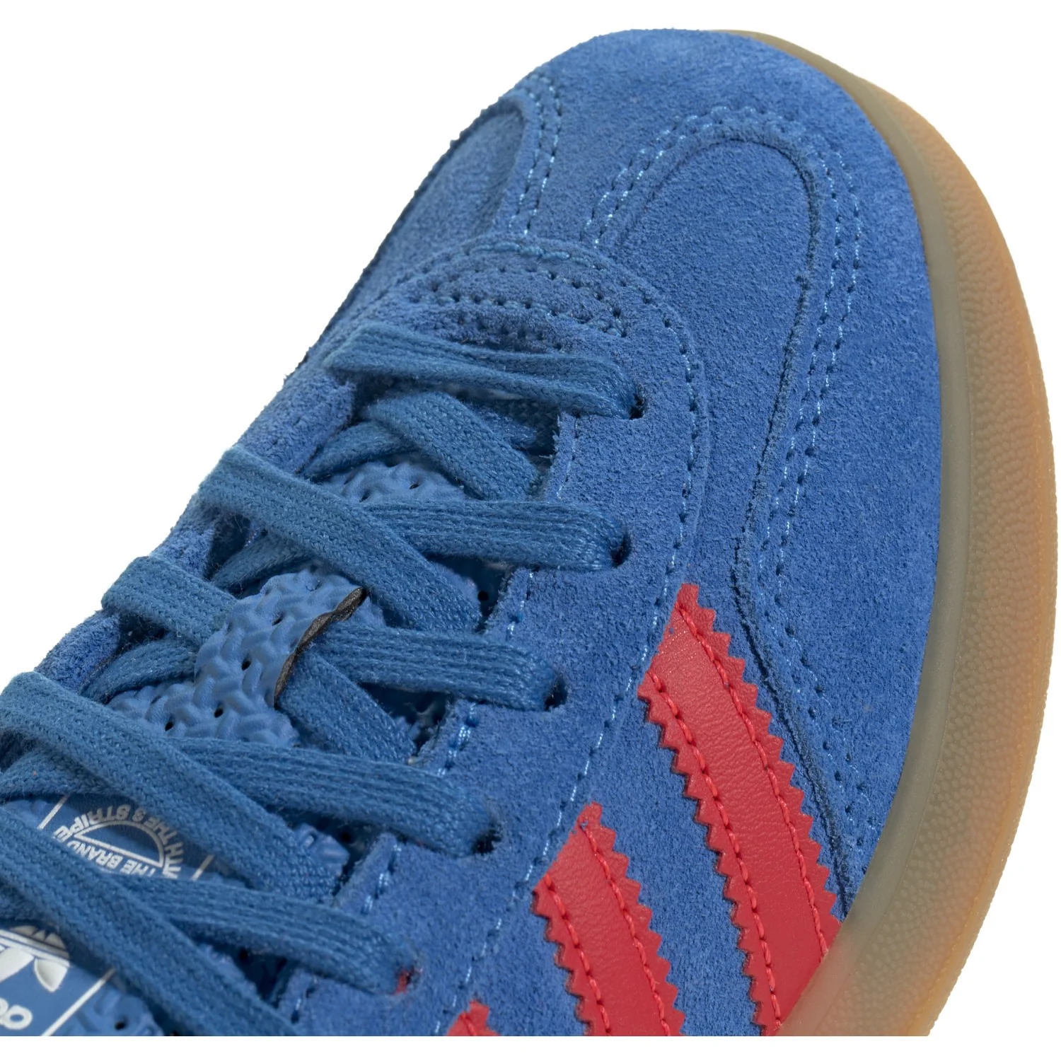 adidas Originals Lucid Ray Blue/Lucid Red/Gum 2 Gazelle Indoor C Sneakers - Image 3