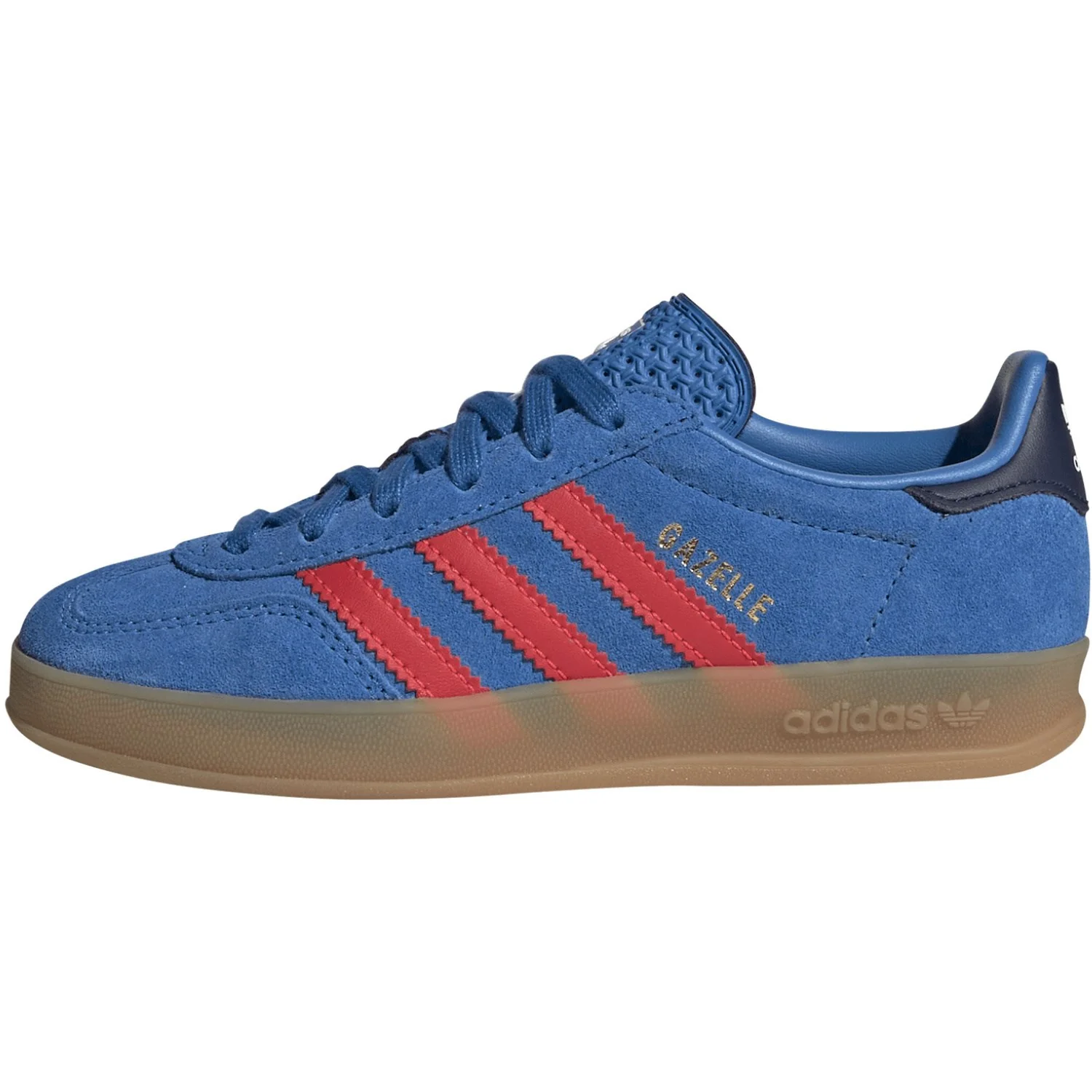 adidas Originals Lucid Ray Blue/Lucid Red/Gum 2 Gazelle Indoor C Sneakers - Image 6