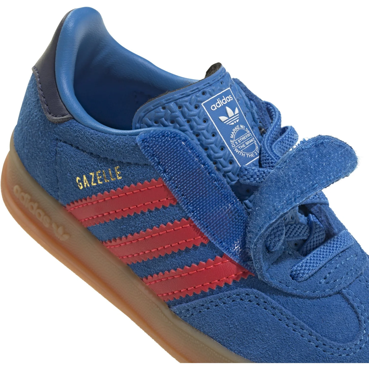 adidas Originals Lucid Ray Blue/Lucid Red/Gum 2 Gazelle Indoor Cf El I Sneakers - Image 4