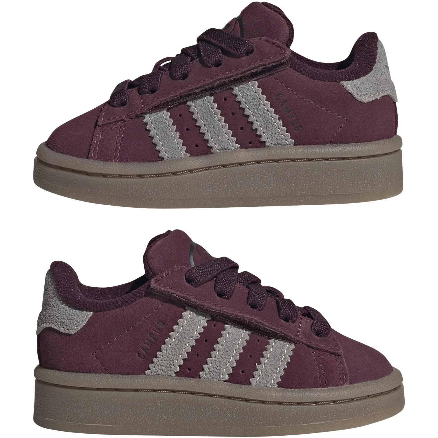 adidas Originals Maroon Khaki Three Gum5 Campus 00S Cf El I Sneakers - Image 6