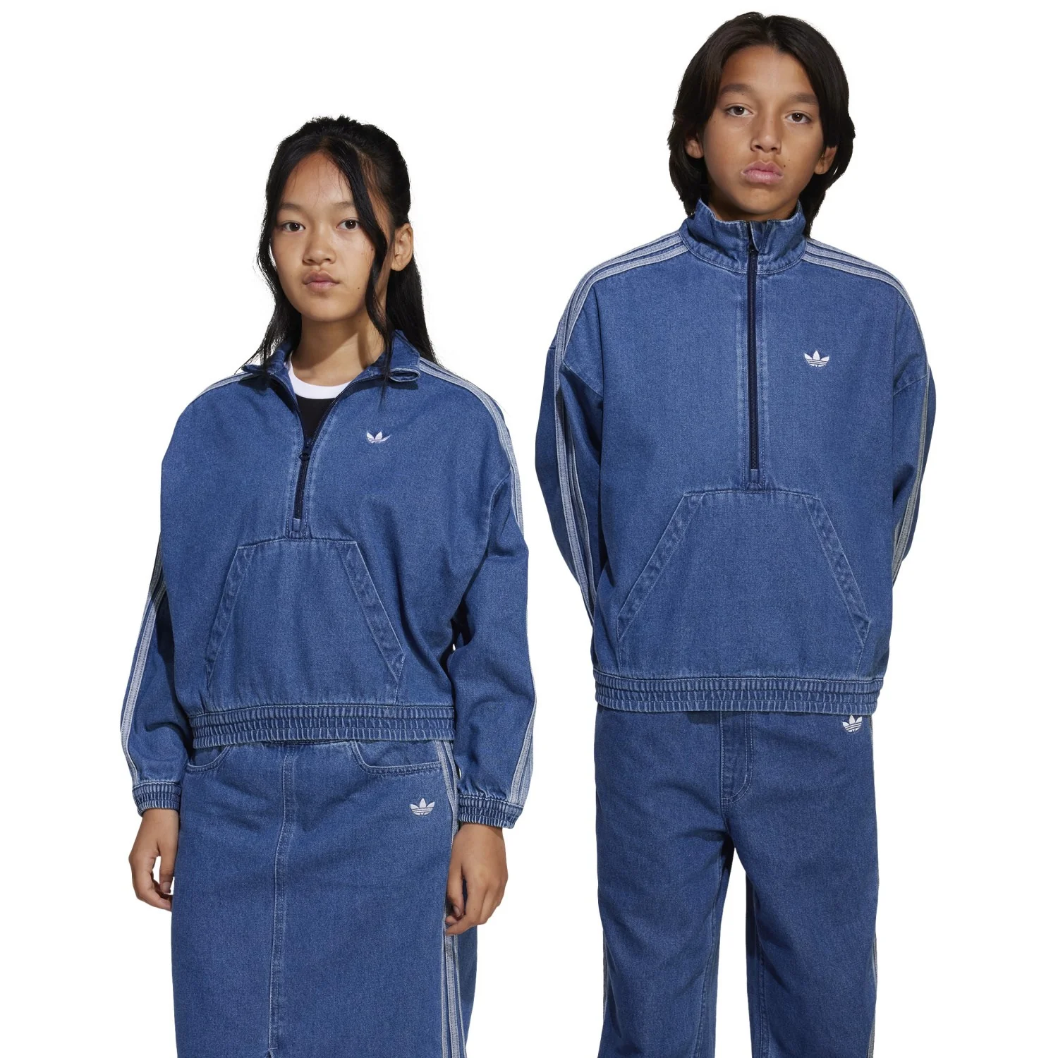 adidas Originals Medium Blue Denim Jacket - Image 2