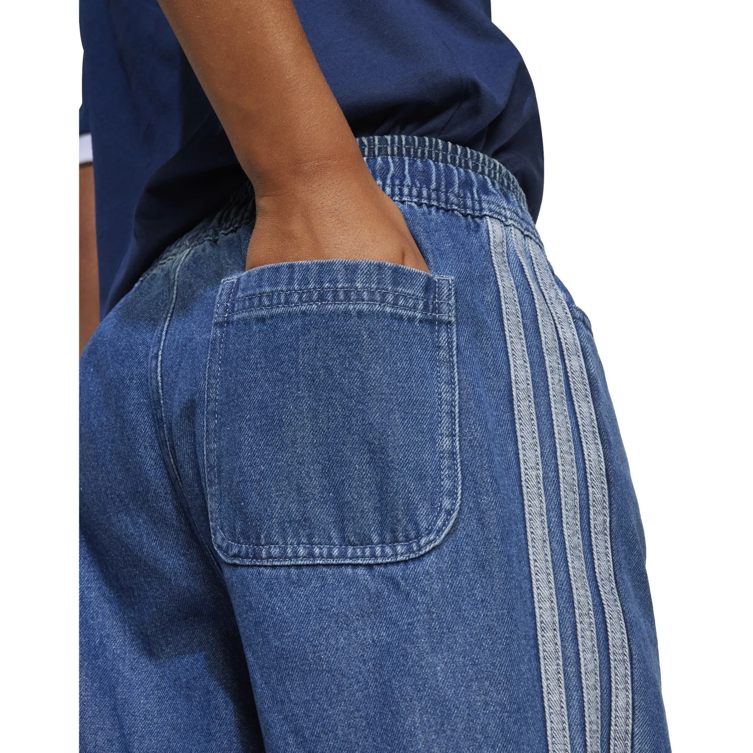 adidas Originals Medium Blue Denim Pants - Image 6