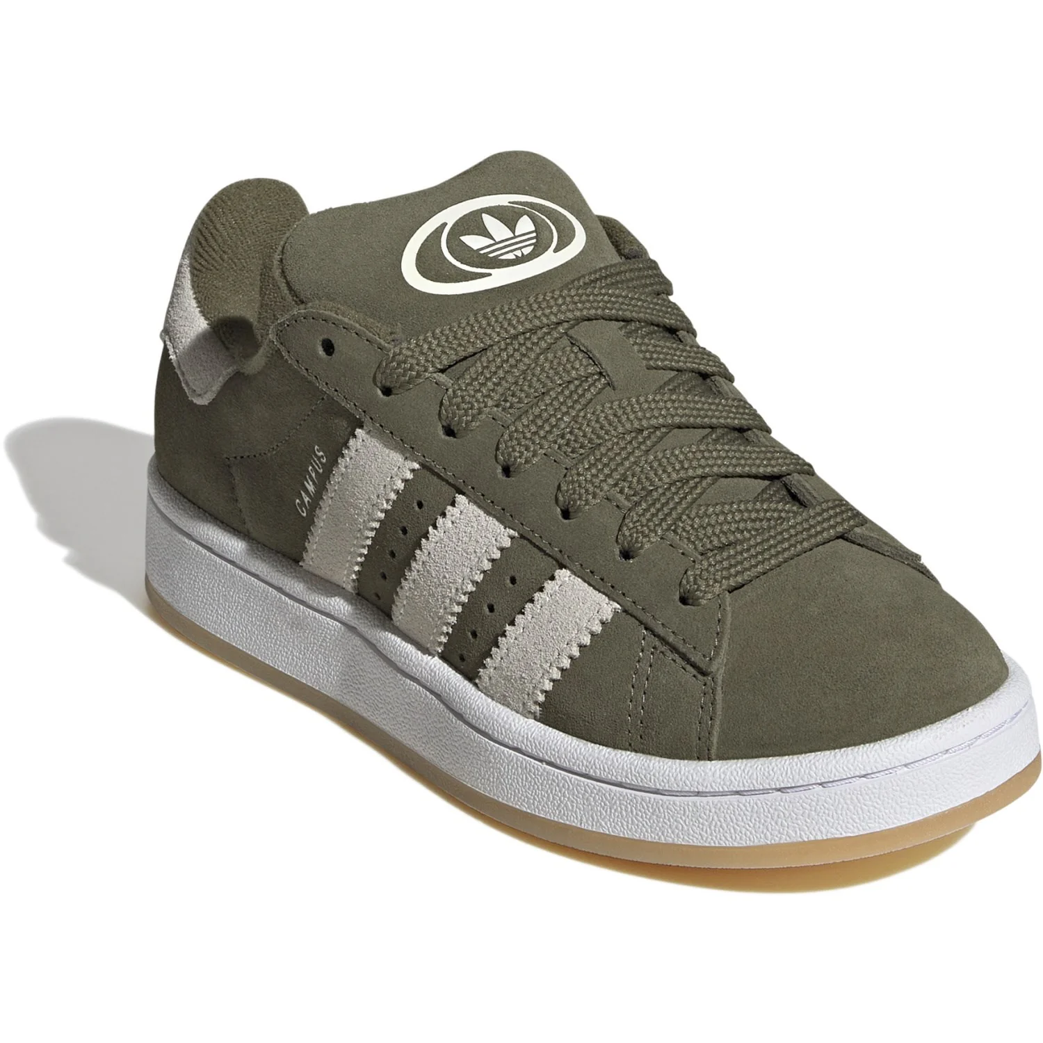 adidas Originals Medium Dark Khaki/Off White/Ftwr White Campus 00S J Sneakers - Image 2