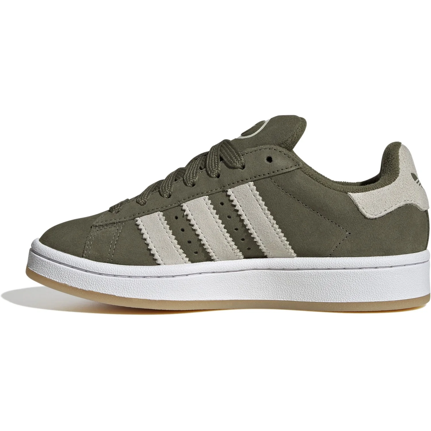 adidas Originals Medium Dark Khaki/Off White/Ftwr White Campus 00S J Sneakers - Image 6