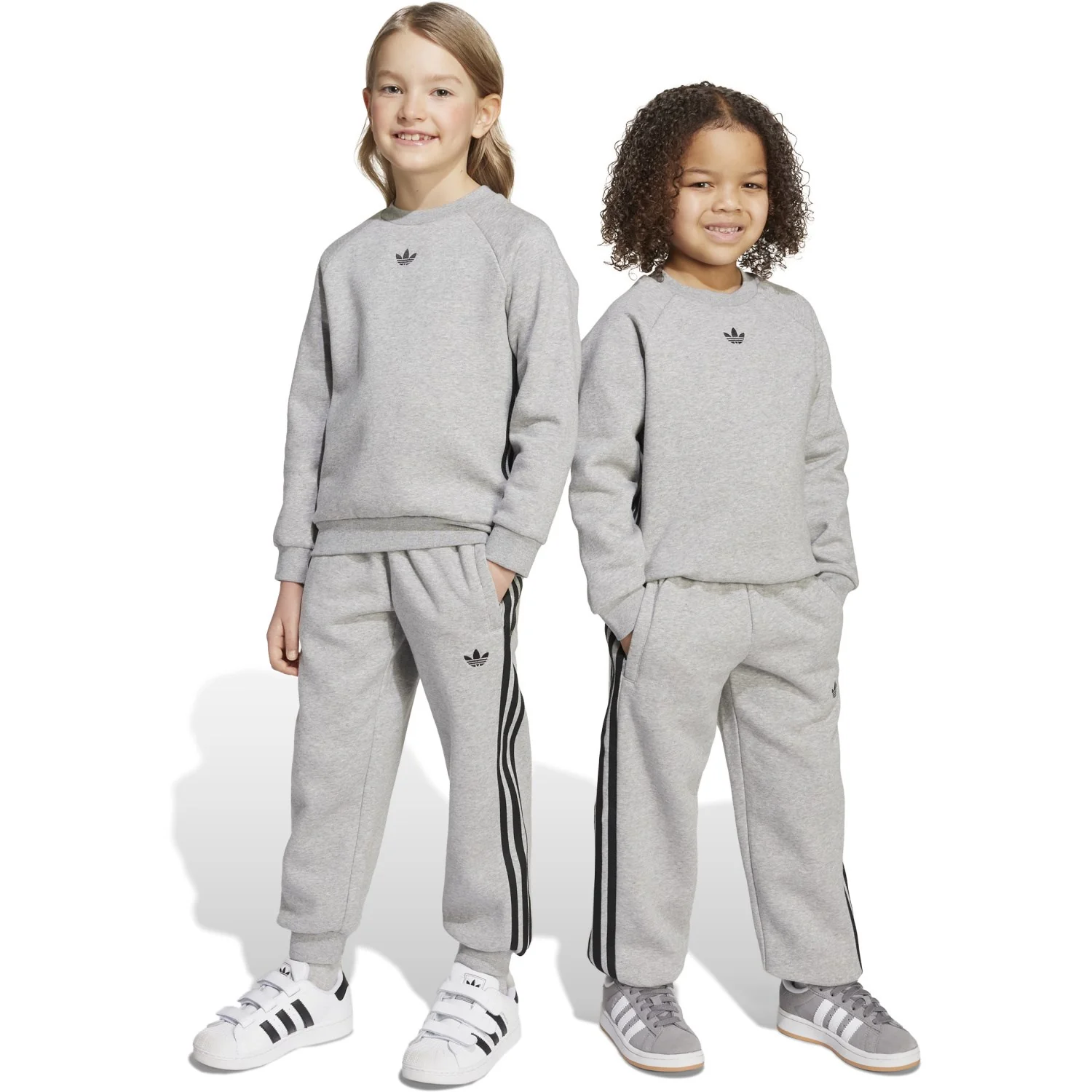 adidas Originals Medium Grey Heather/Black Sweat Set - Image 2