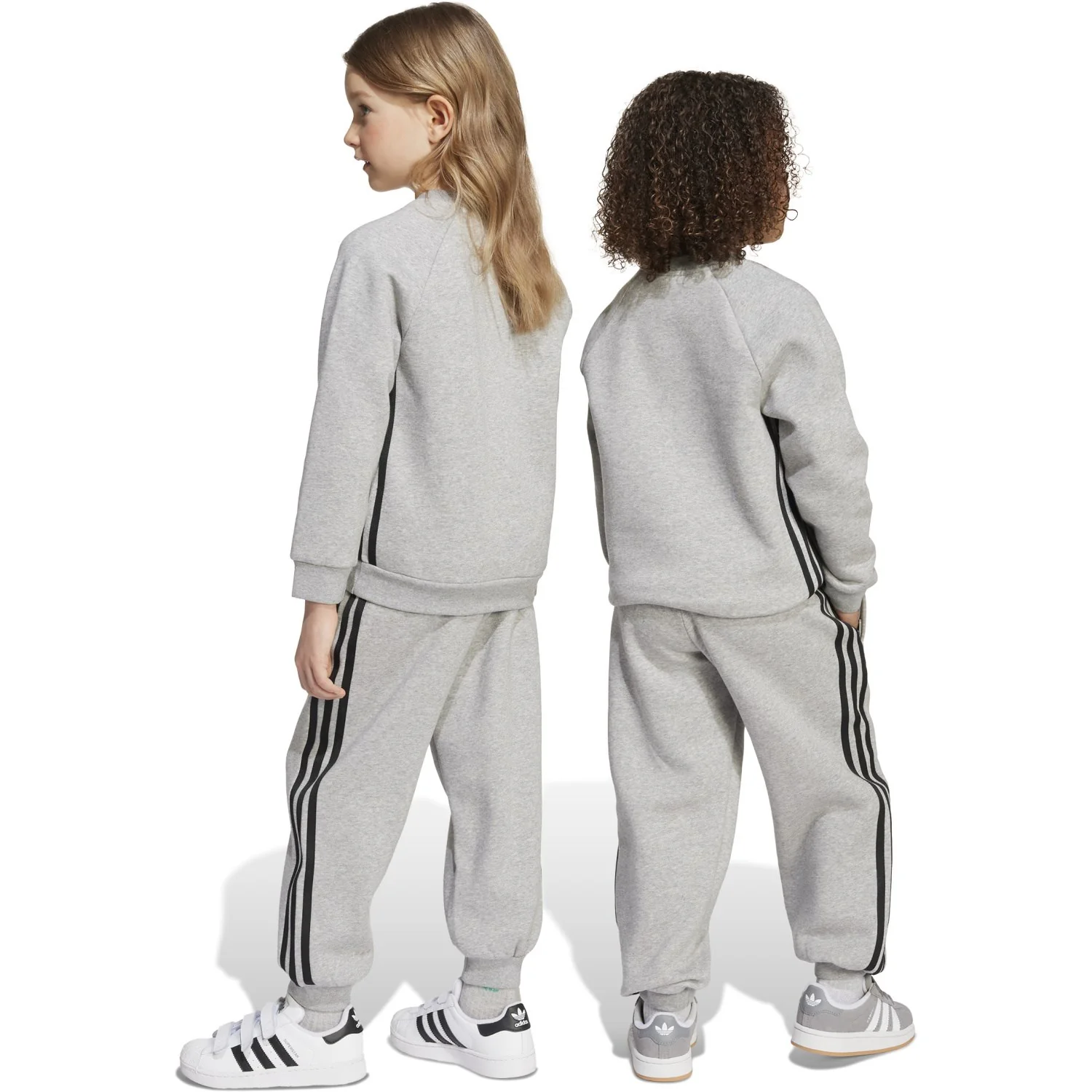 adidas Originals Medium Grey Heather/Black Sweat Set - Image 3