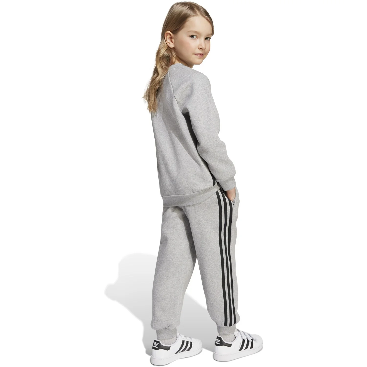 adidas Originals Medium Grey Heather/Black Sweat Set - Image 7
