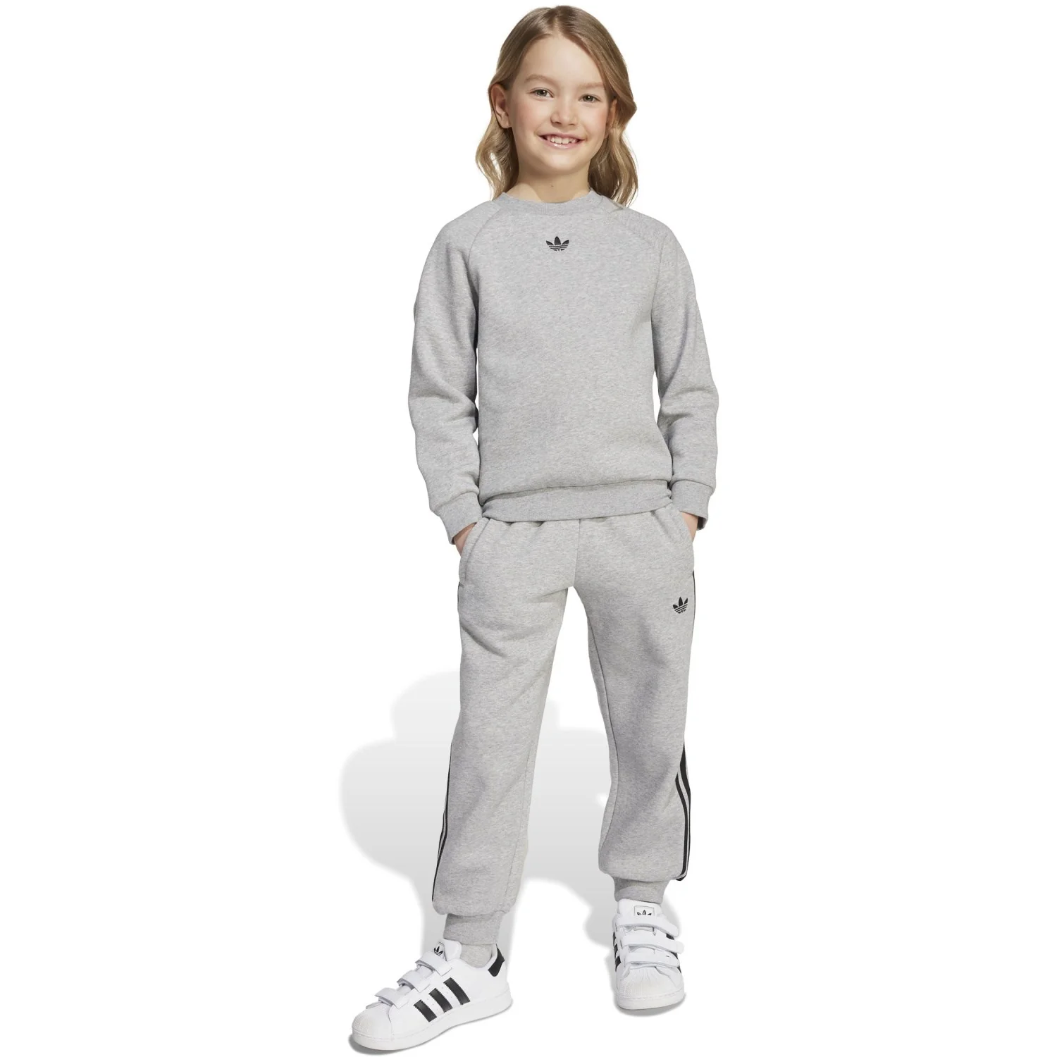adidas Originals Medium Grey Heather/Black Sweat Set - Image 8