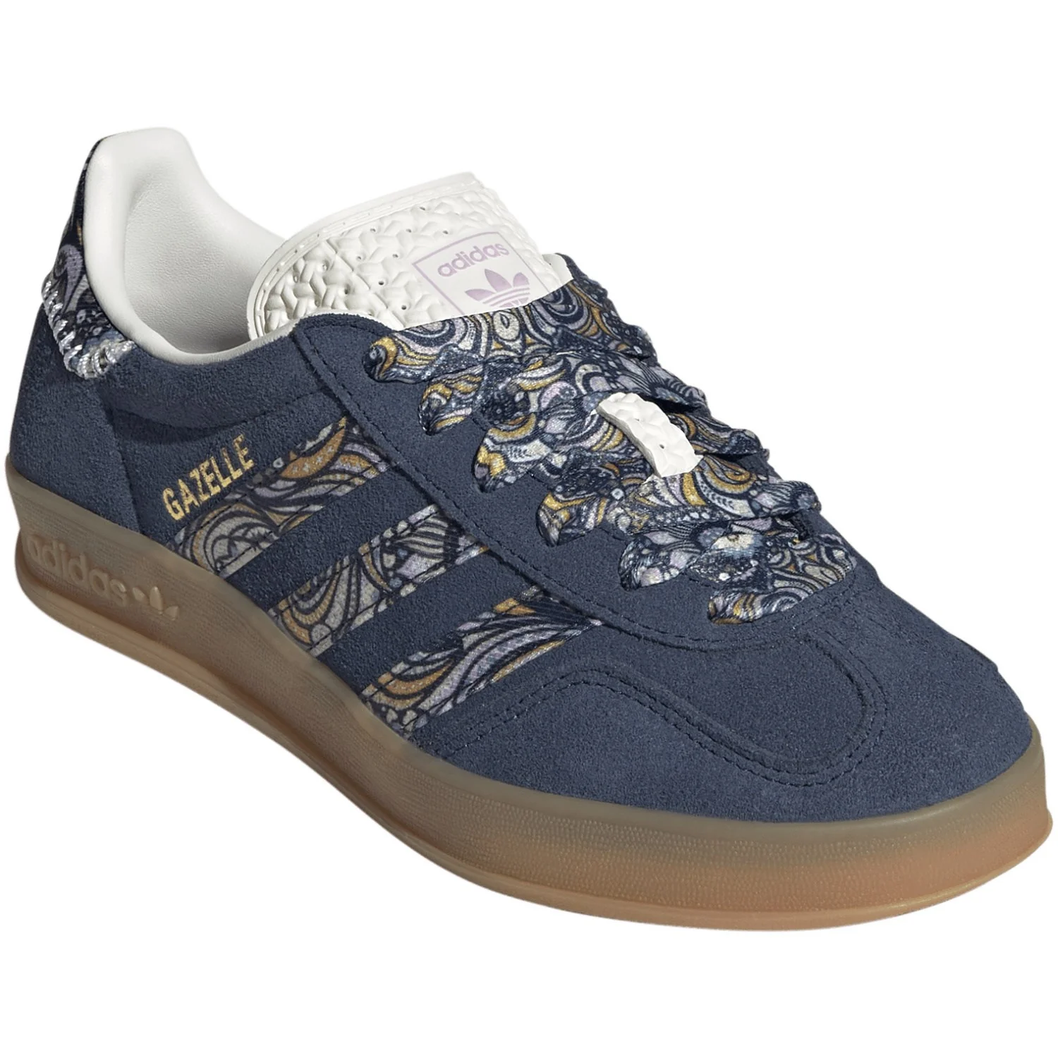 adidas Originals Night Indigo Orchid Fusion Gum 2 Gazelle Indoor J Sneakers - Image 2