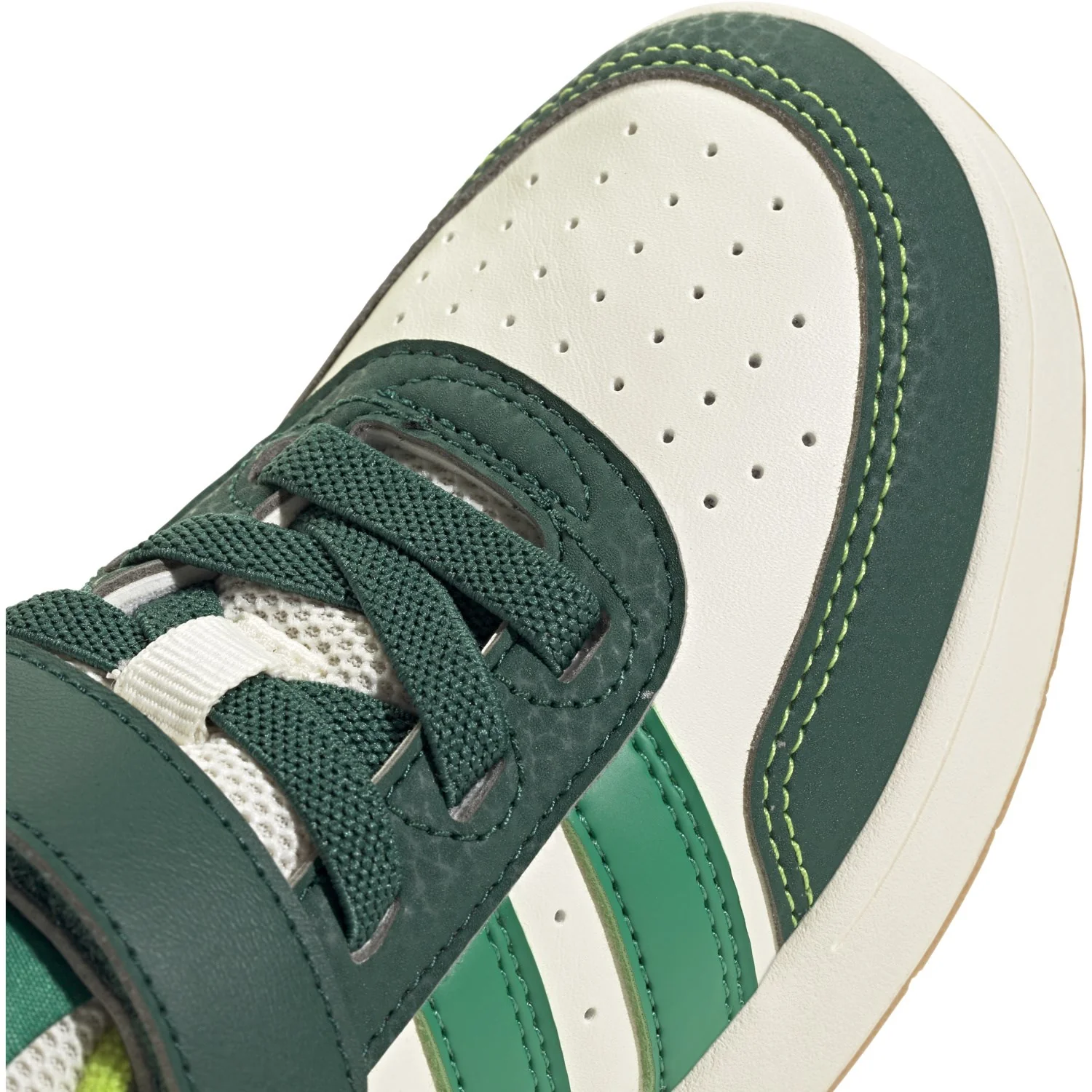 adidas Originals Off White/Collegiate Green/Court Green Breakbase C Sneakers - Image 3
