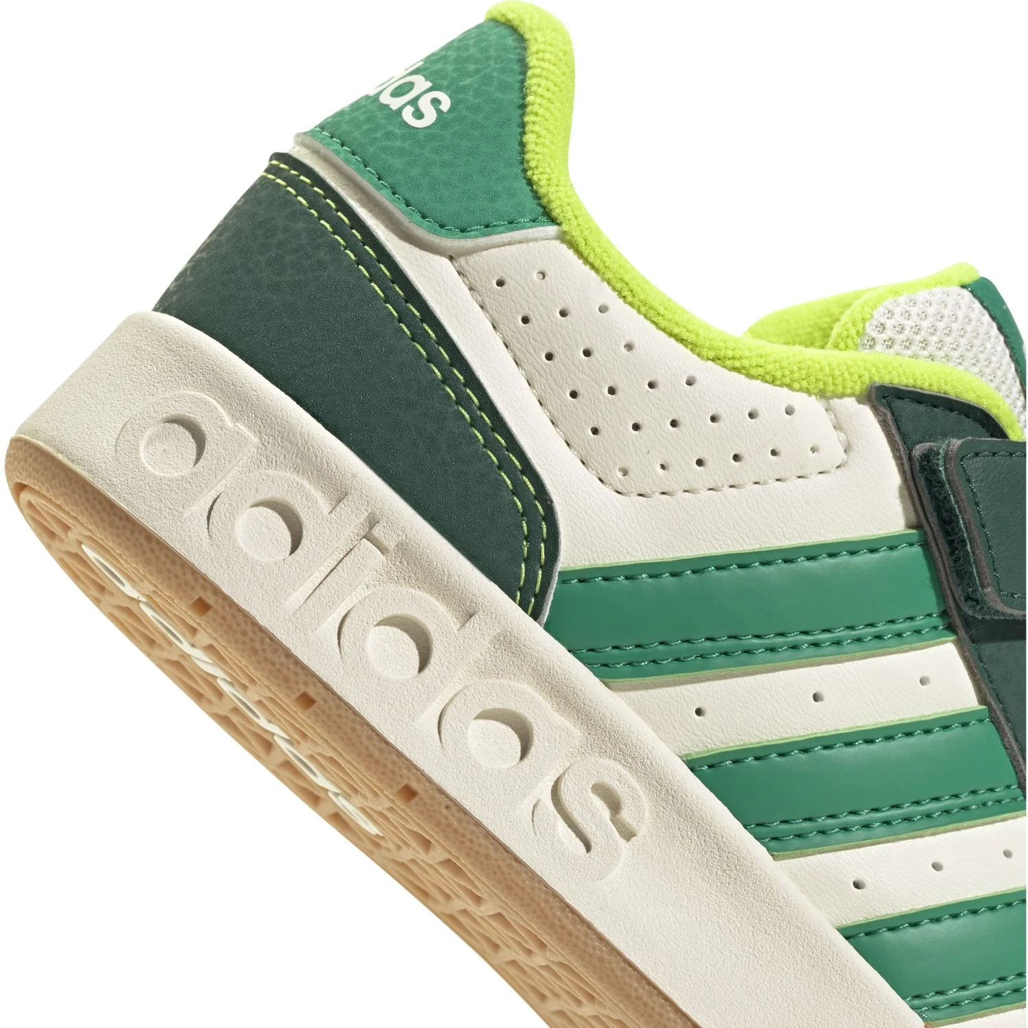 adidas Originals Off White/Collegiate Green/Court Green Breakbase C Sneakers - Image 4