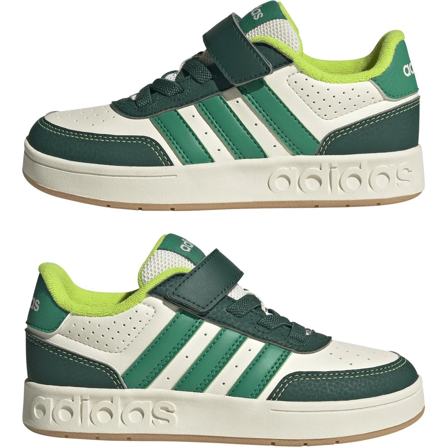 adidas Originals Off White/Collegiate Green/Court Green Breakbase C Sneakers - Image 5