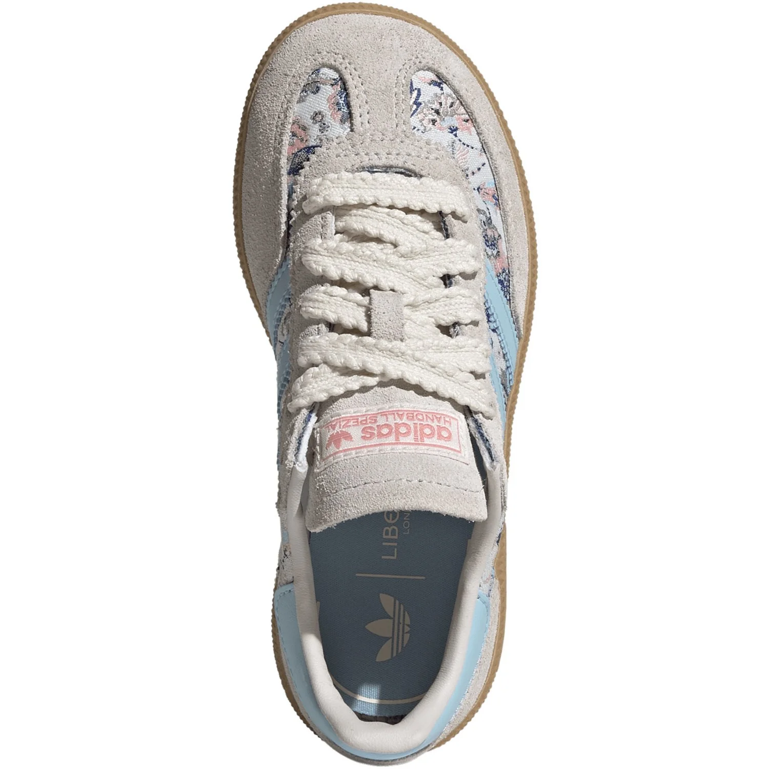 adidas Originals Off White/Icey Blue/Gum 3 Handball Spezial C Sneakers - Image 10
