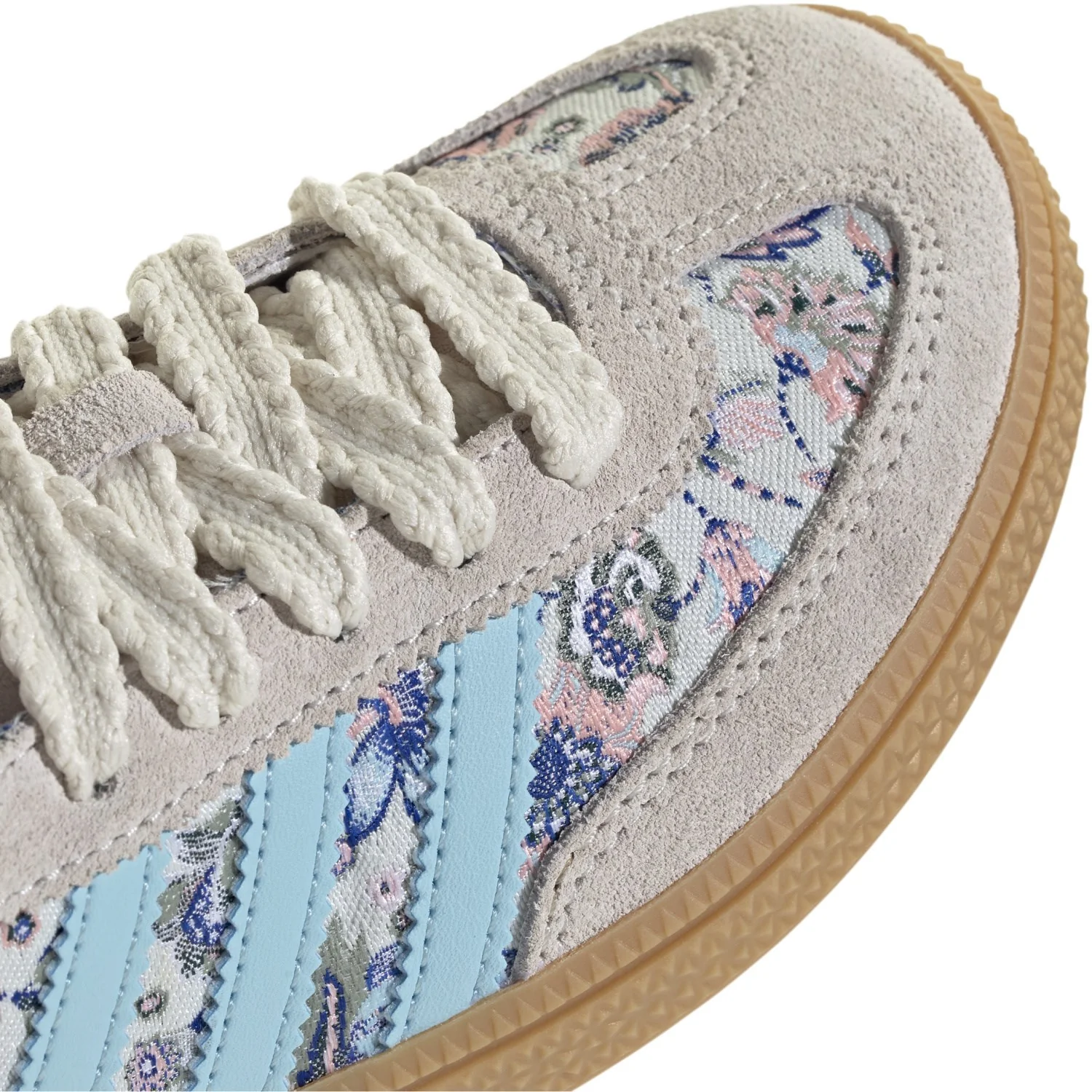 adidas Originals Off White/Icey Blue/Gum 3 Handball Spezial C Sneakers - Image 3