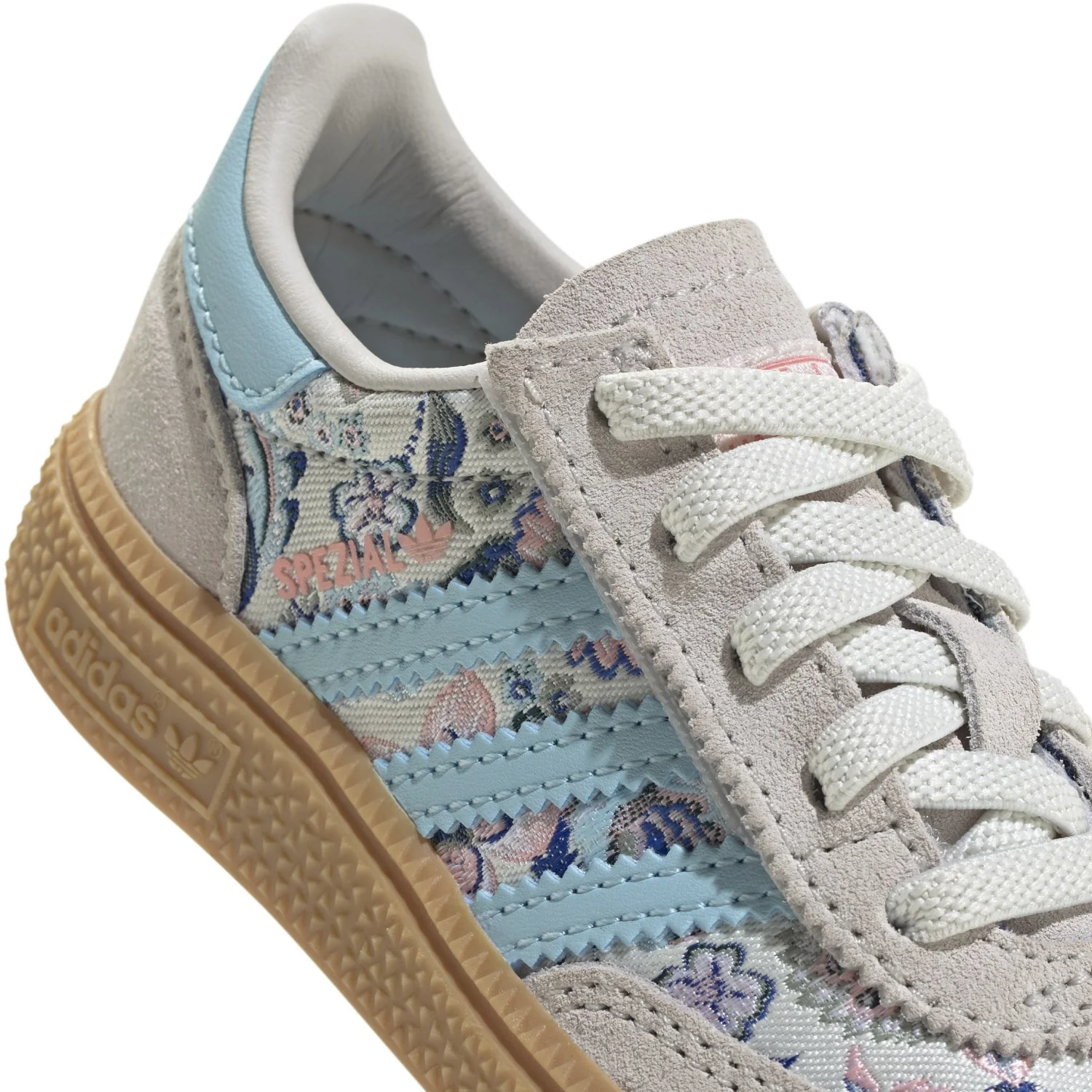 adidas Originals Off White/Icey Blue/Gum 3 Handball Spezial Cf El I Sneakers - Image 3